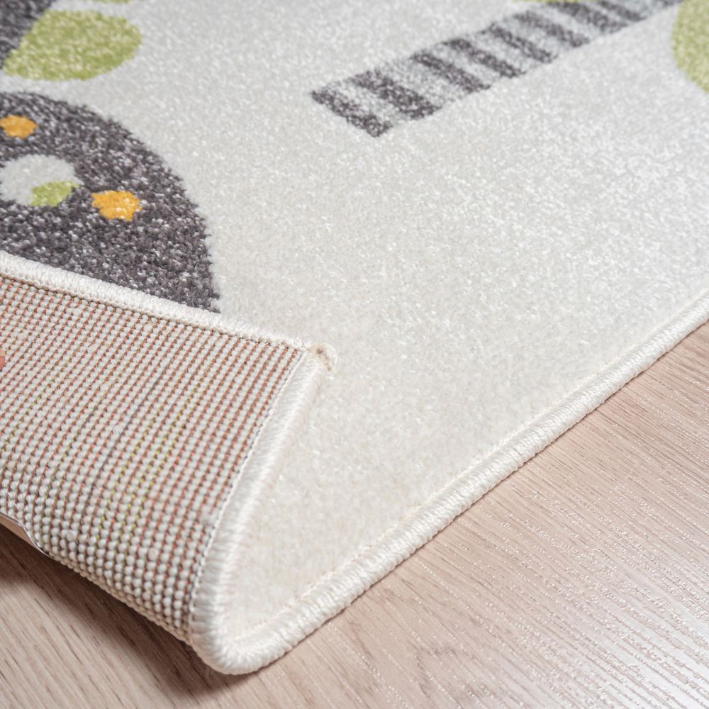 Dinokaverit lastenmatto - valkoinen.