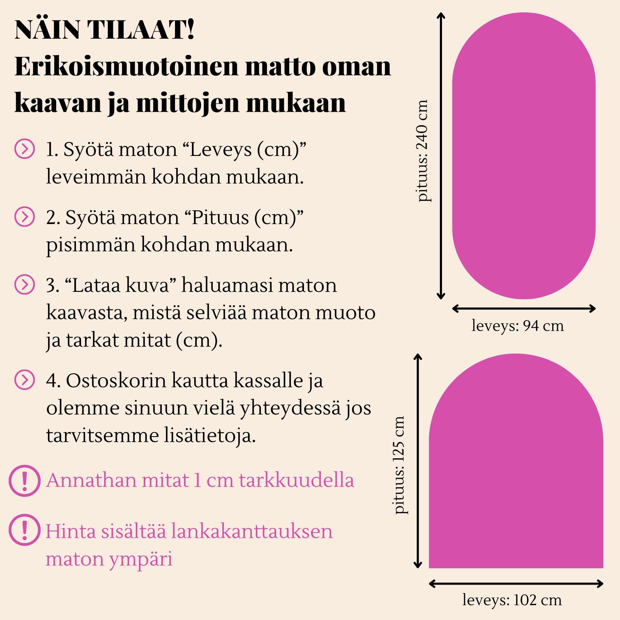Narma BROOKLYN sileäksi kudottu matto, erikoismuoto - Kulta