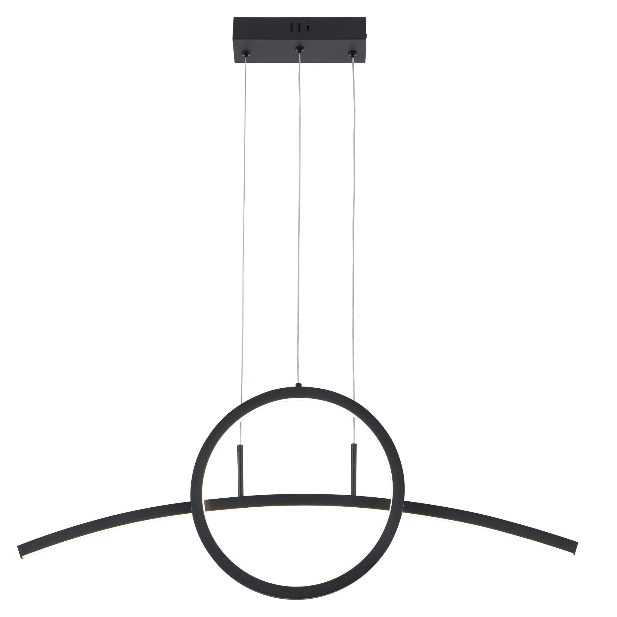Evora 339801-30 - Pendant lamp - Sand black