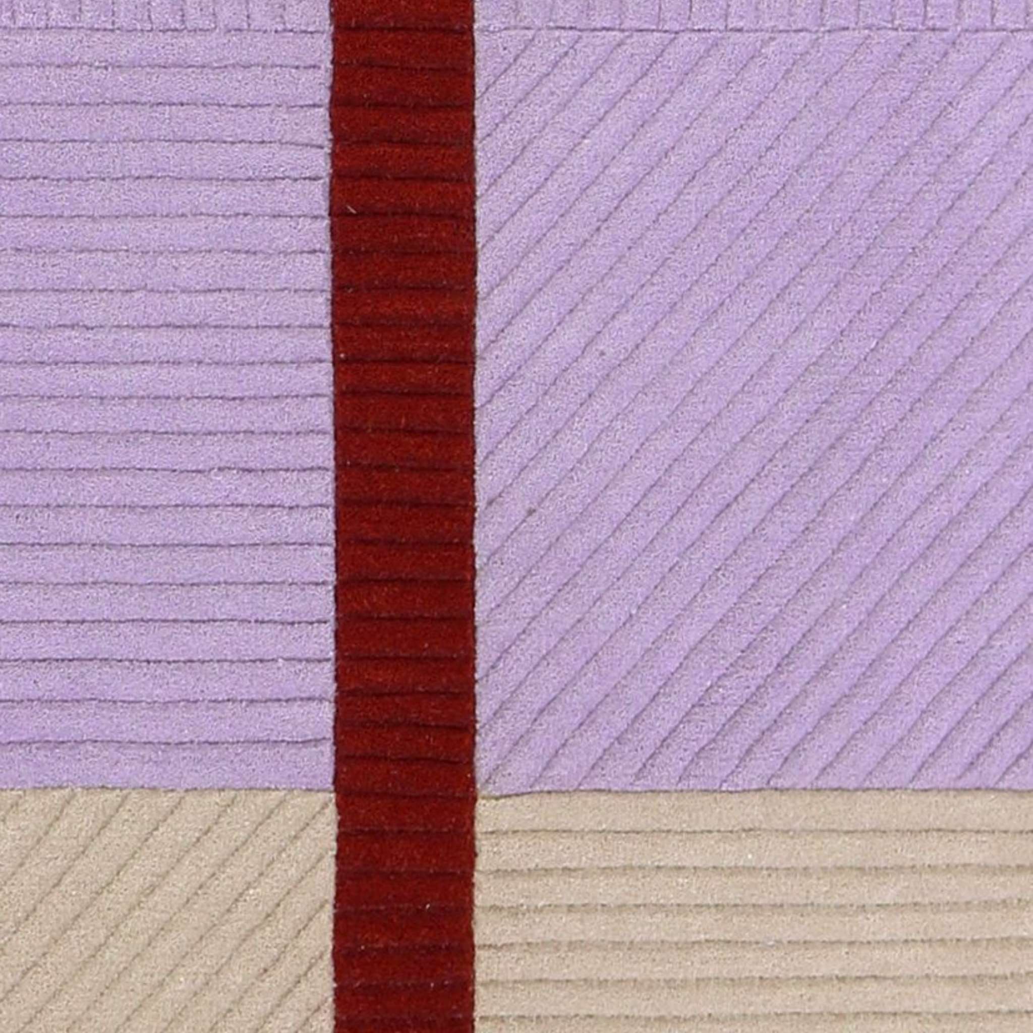 Finarte Ametist Wool rug - Beige Lilac