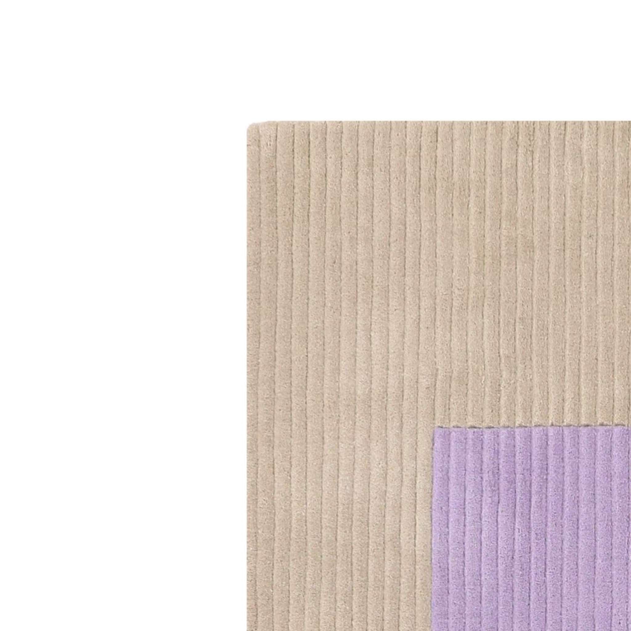 Finarte Ametist Wool rug - Beige Lilac