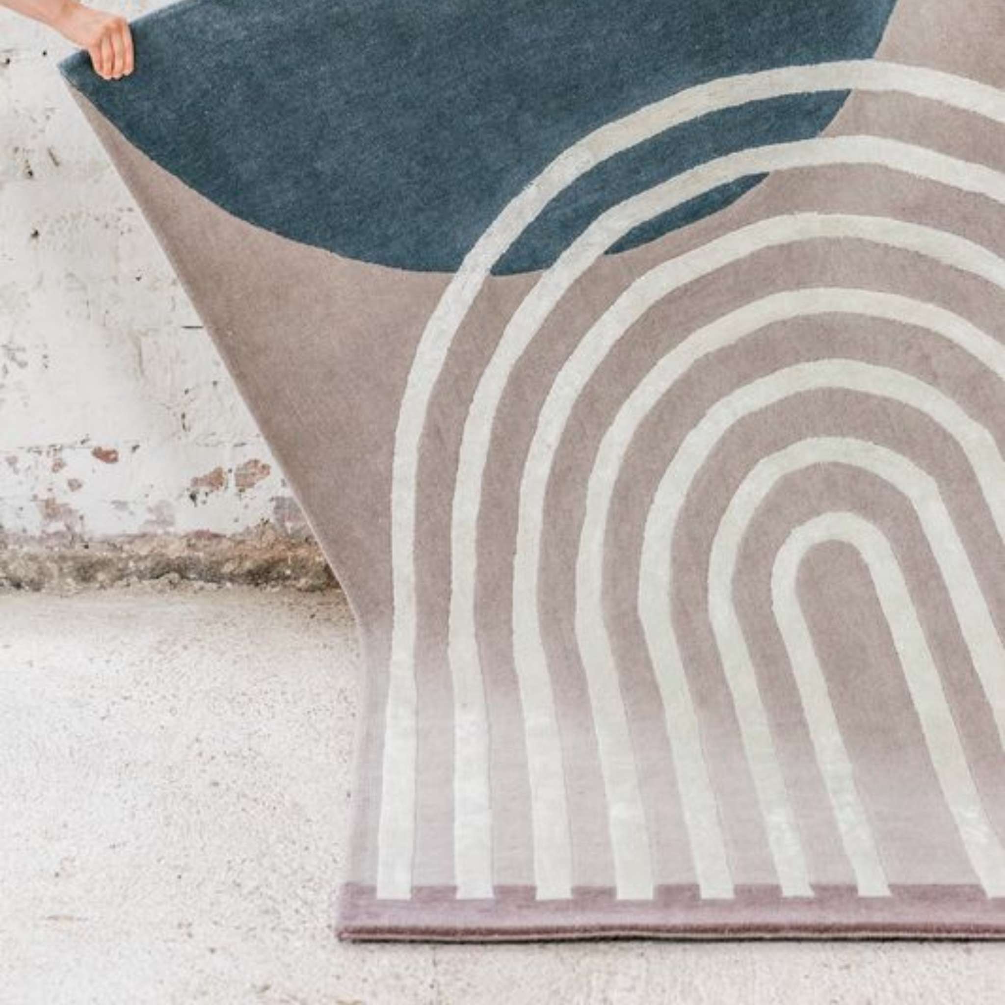 Finarte Atrium villamatto - Beige Harmaa