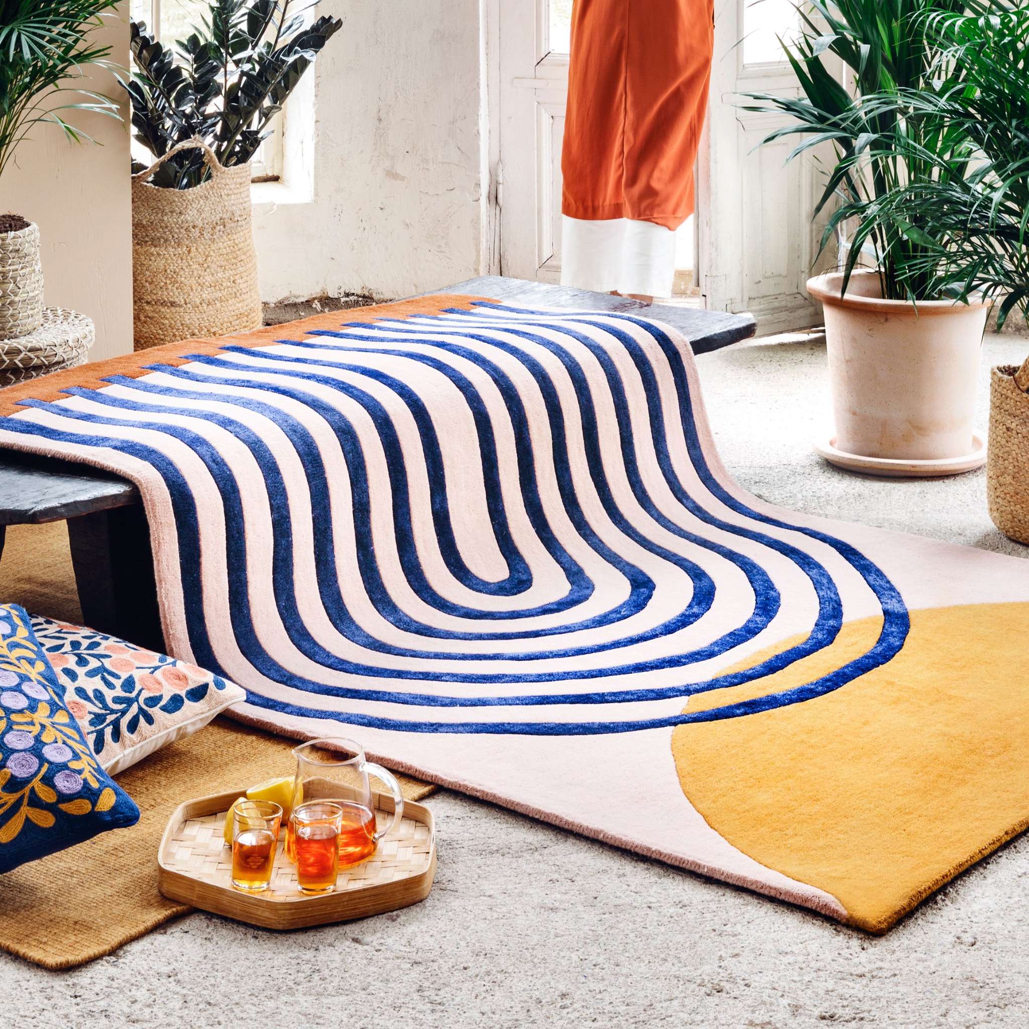 Finarte Atrium Wool rug - Pink Gold