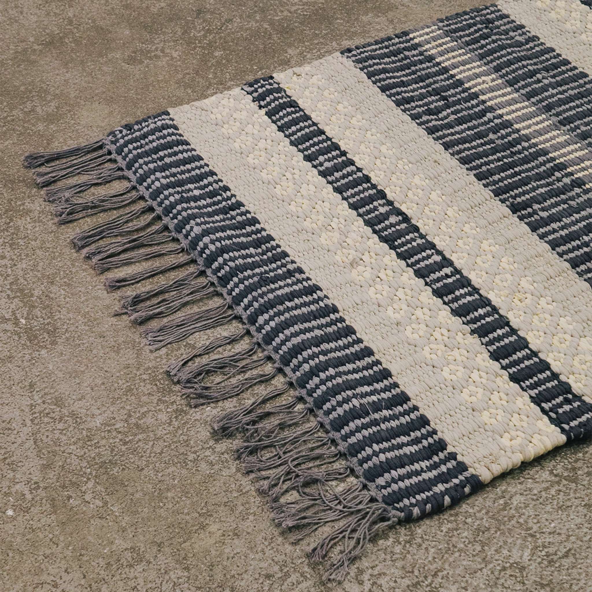 Finarte Birgitta puuvillamatto - Harmaa