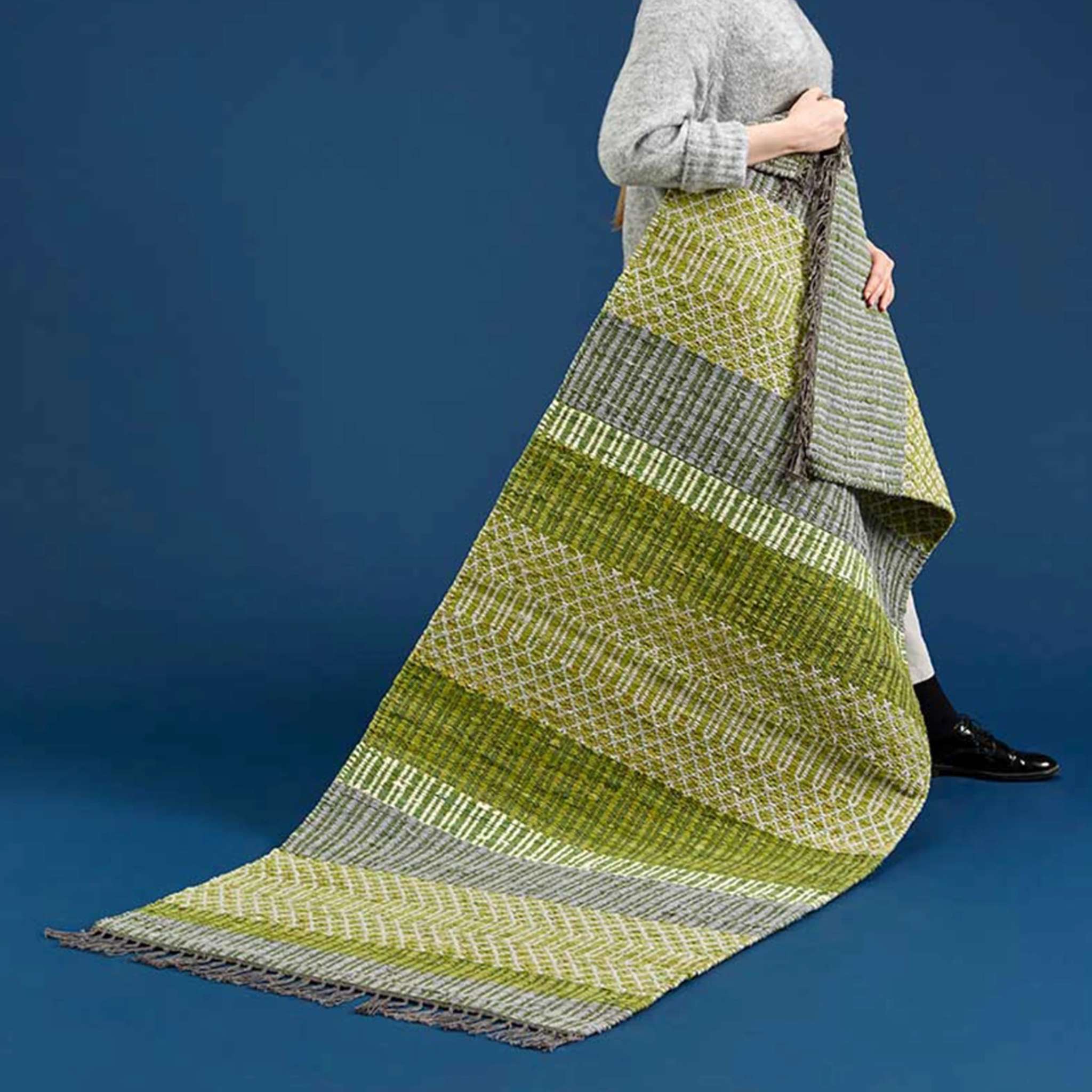 Finarte Birgitta puuvillamatto - Vihreä