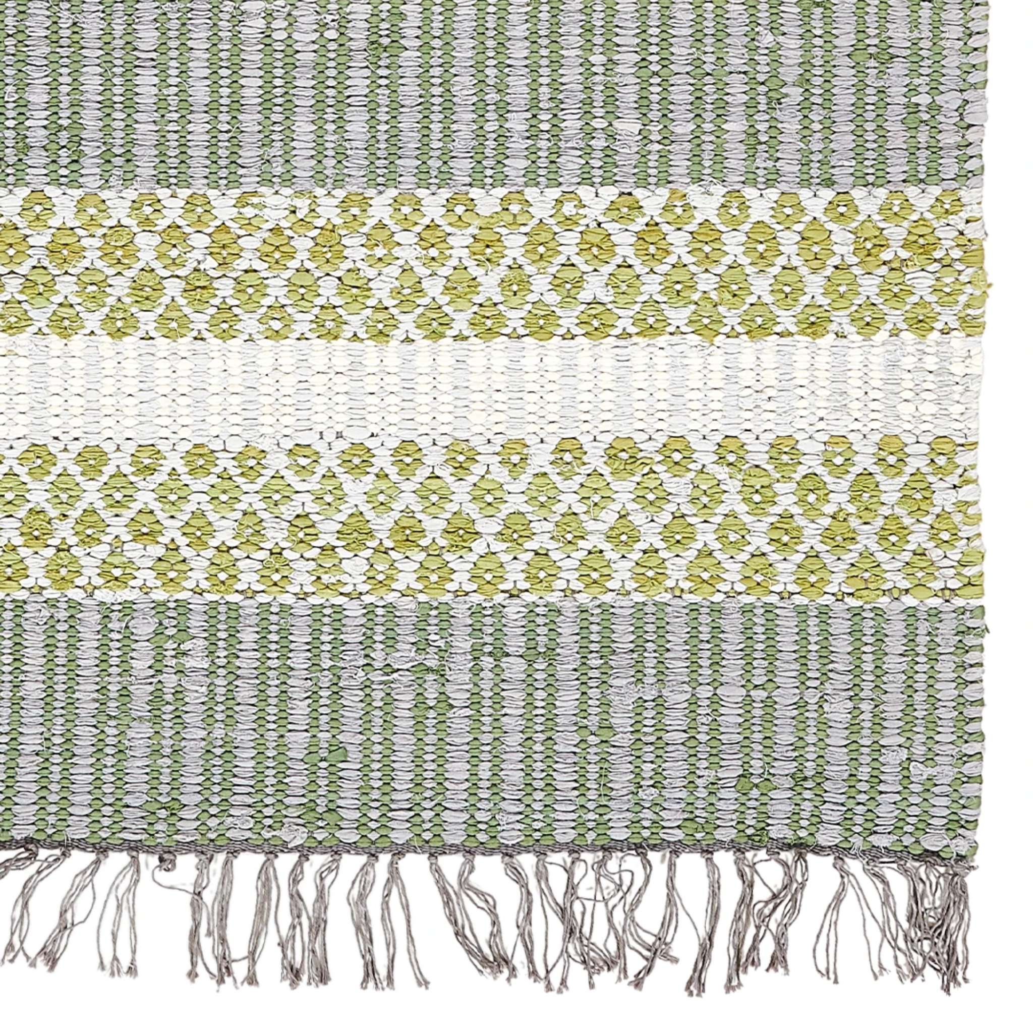 Finarte Birgitta puuvillamatto - Vihreä