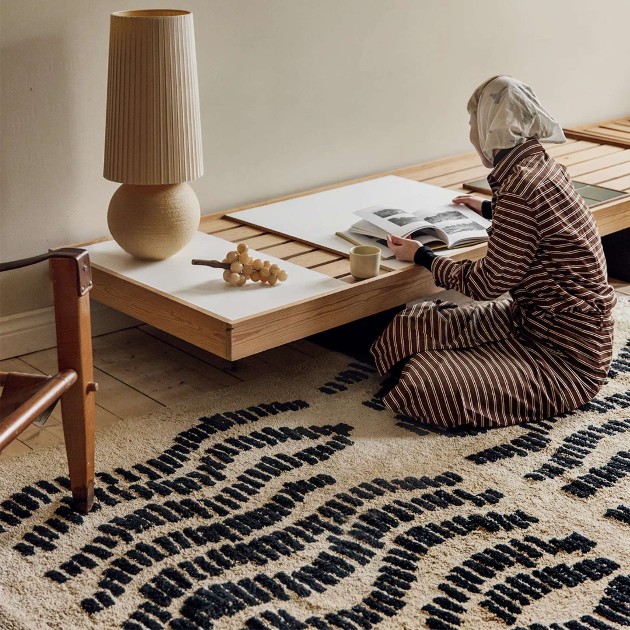 Finarte Dyyni puuvillamatto - Beige