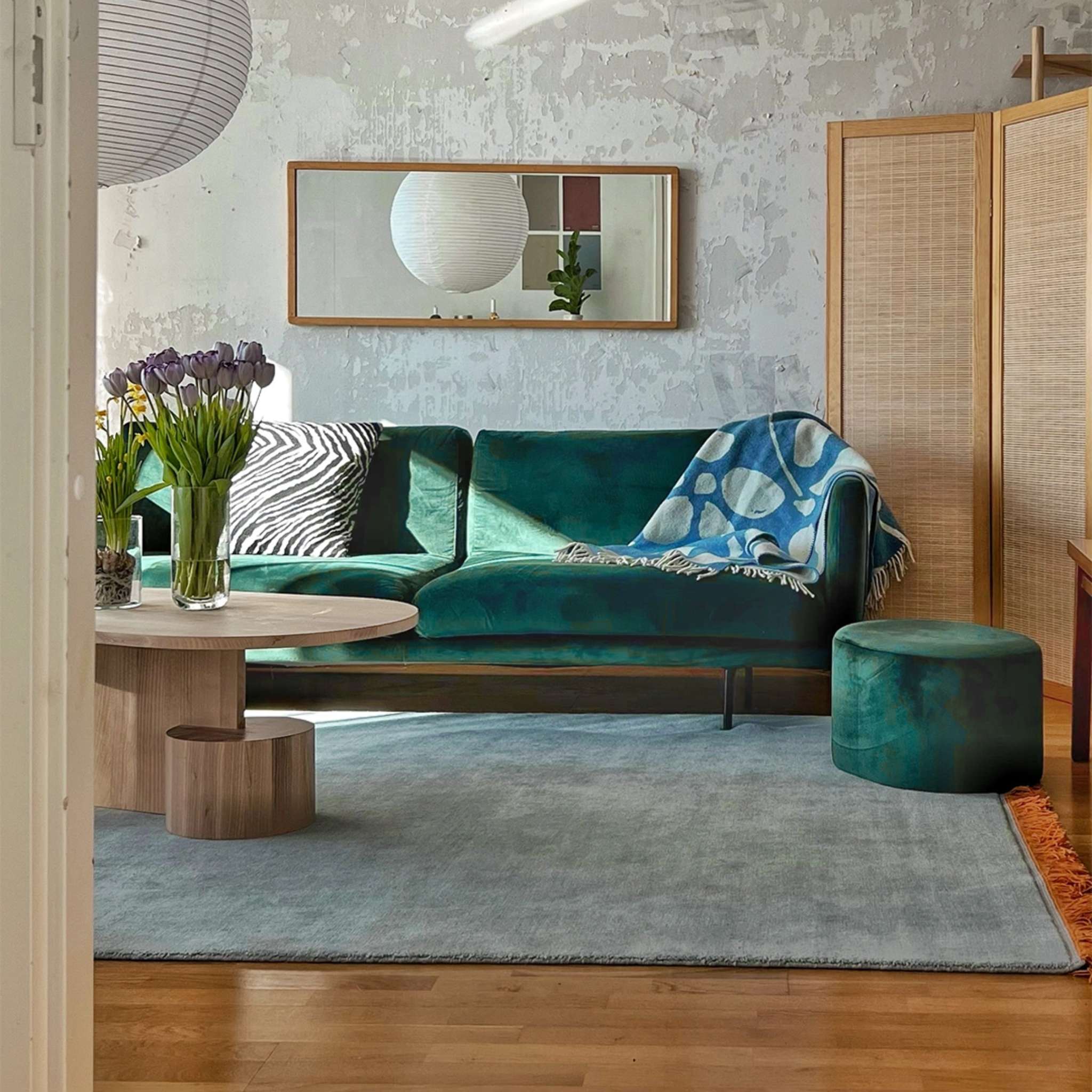 Finarte Harmony villamatto - Vaaleansininen