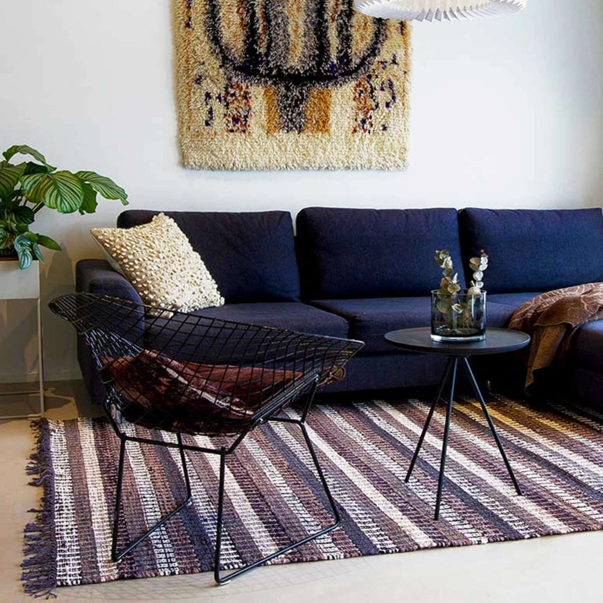 Finarte Huvila puuvillamatto - Musta