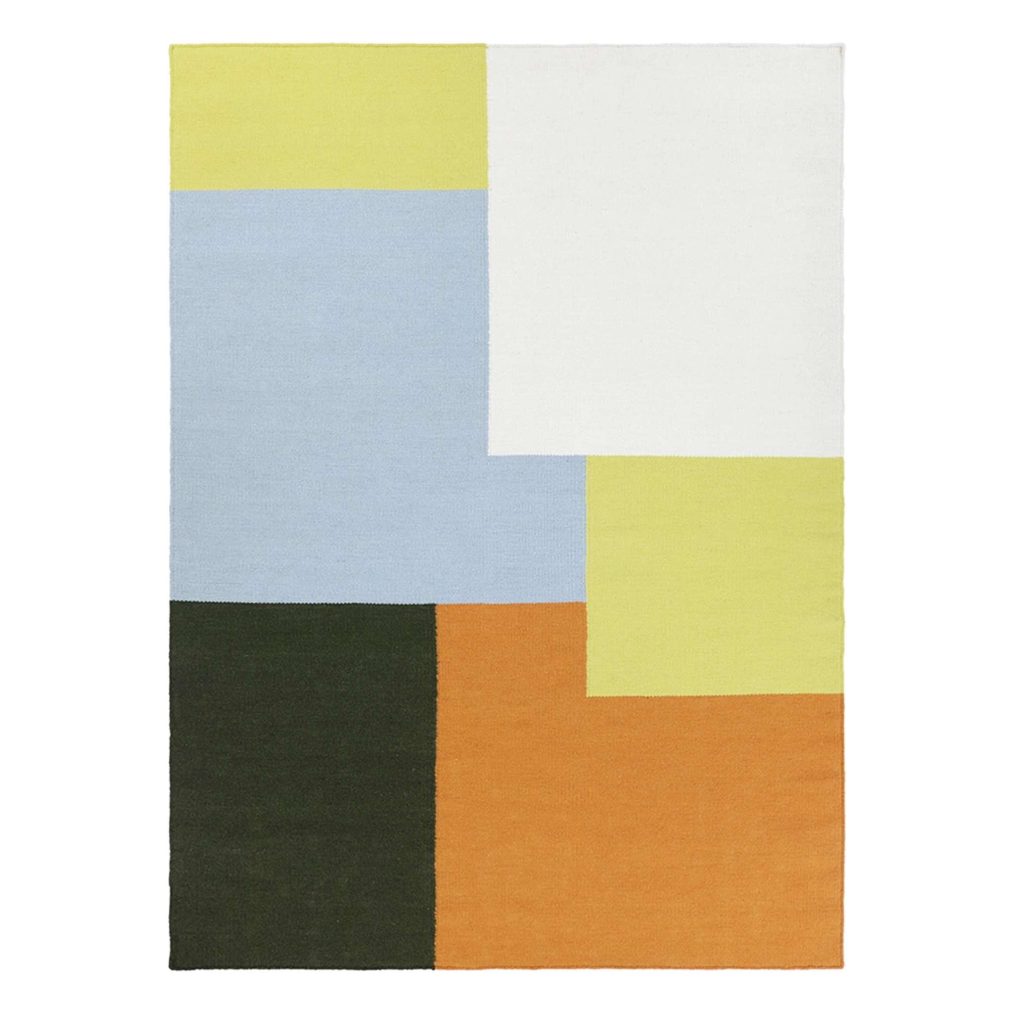 Finarte Kortteli villamatto - Valkoinen Keltainen