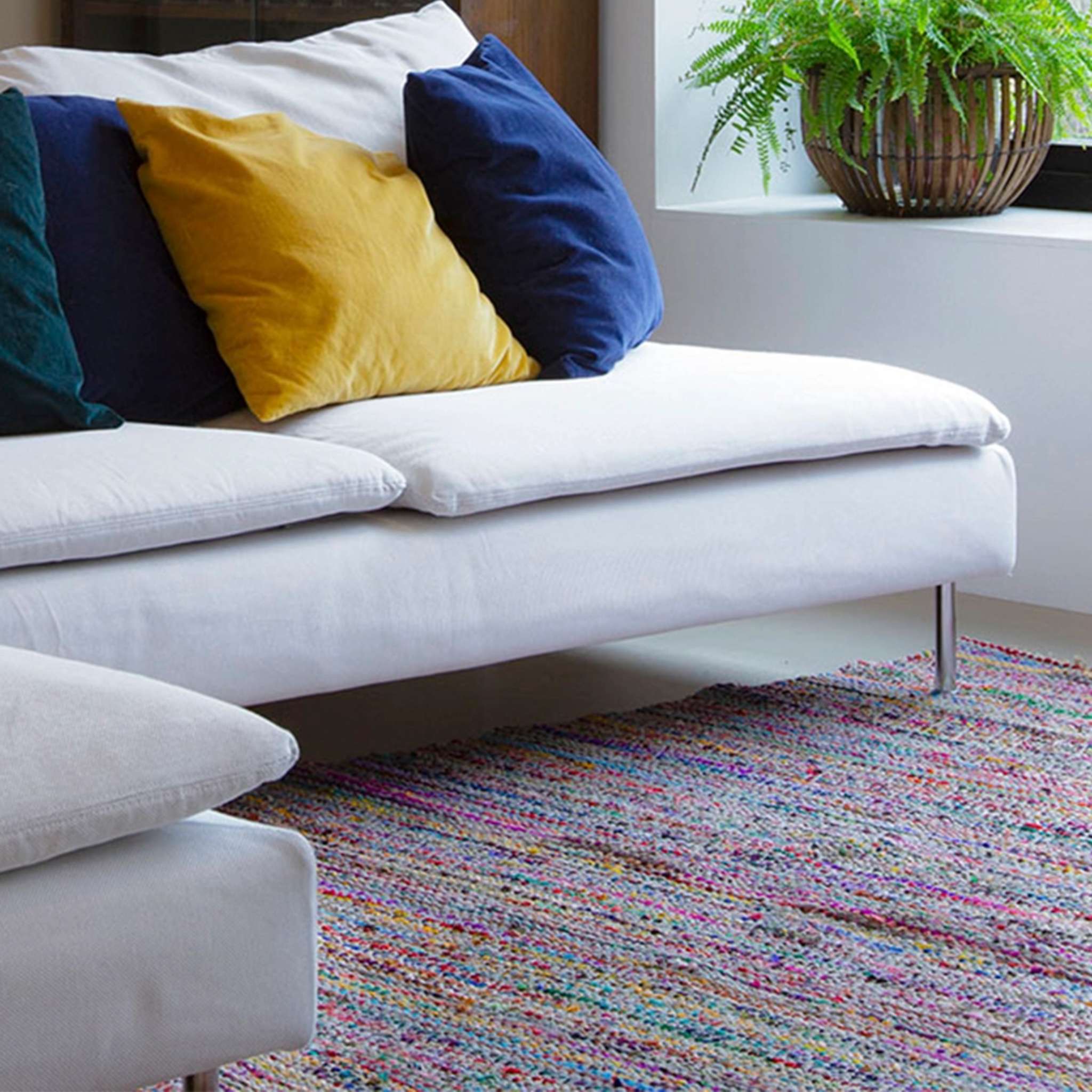 Finarte Kuhmo puuvillamatto - Värikäs