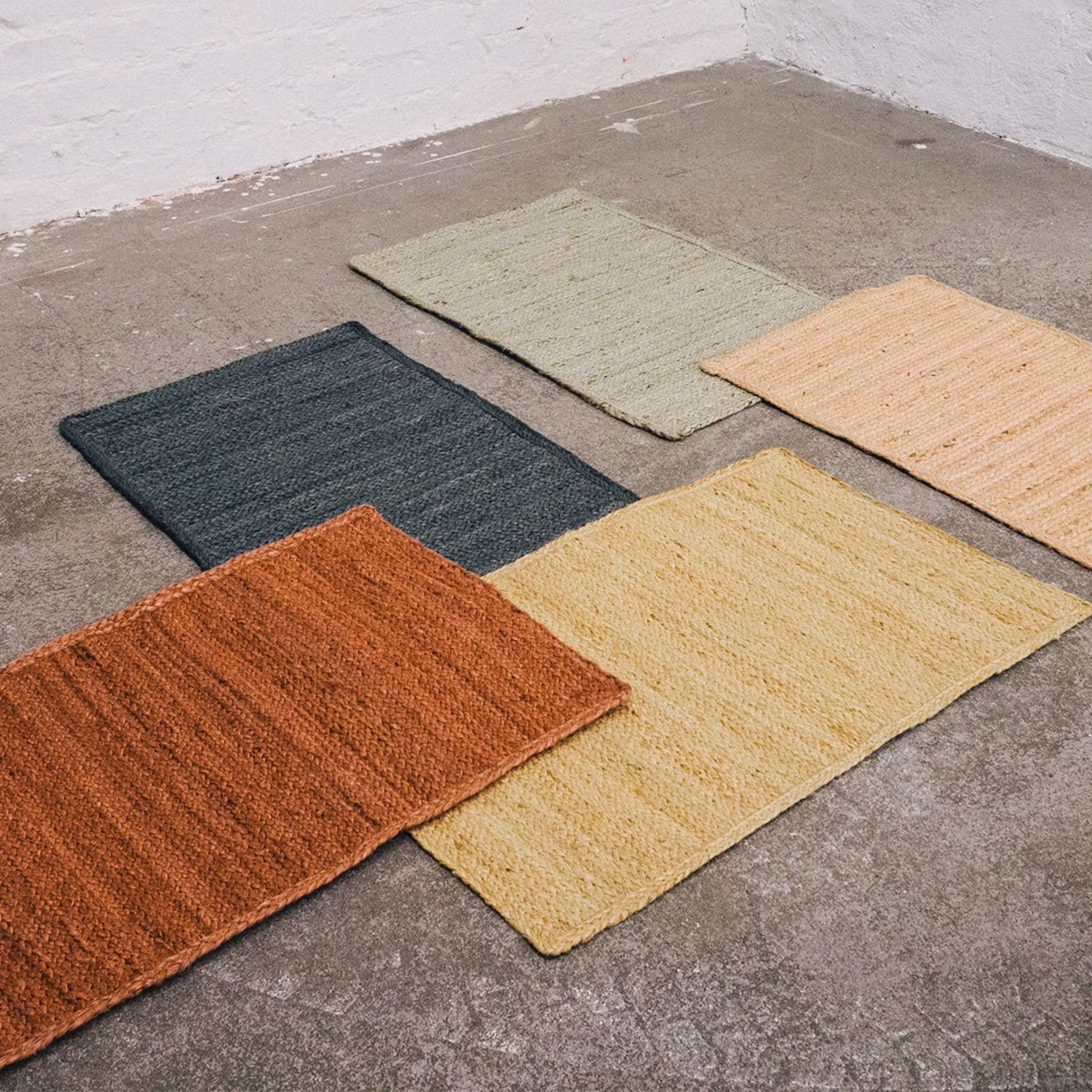 Finarte Natur jute rug - Gray