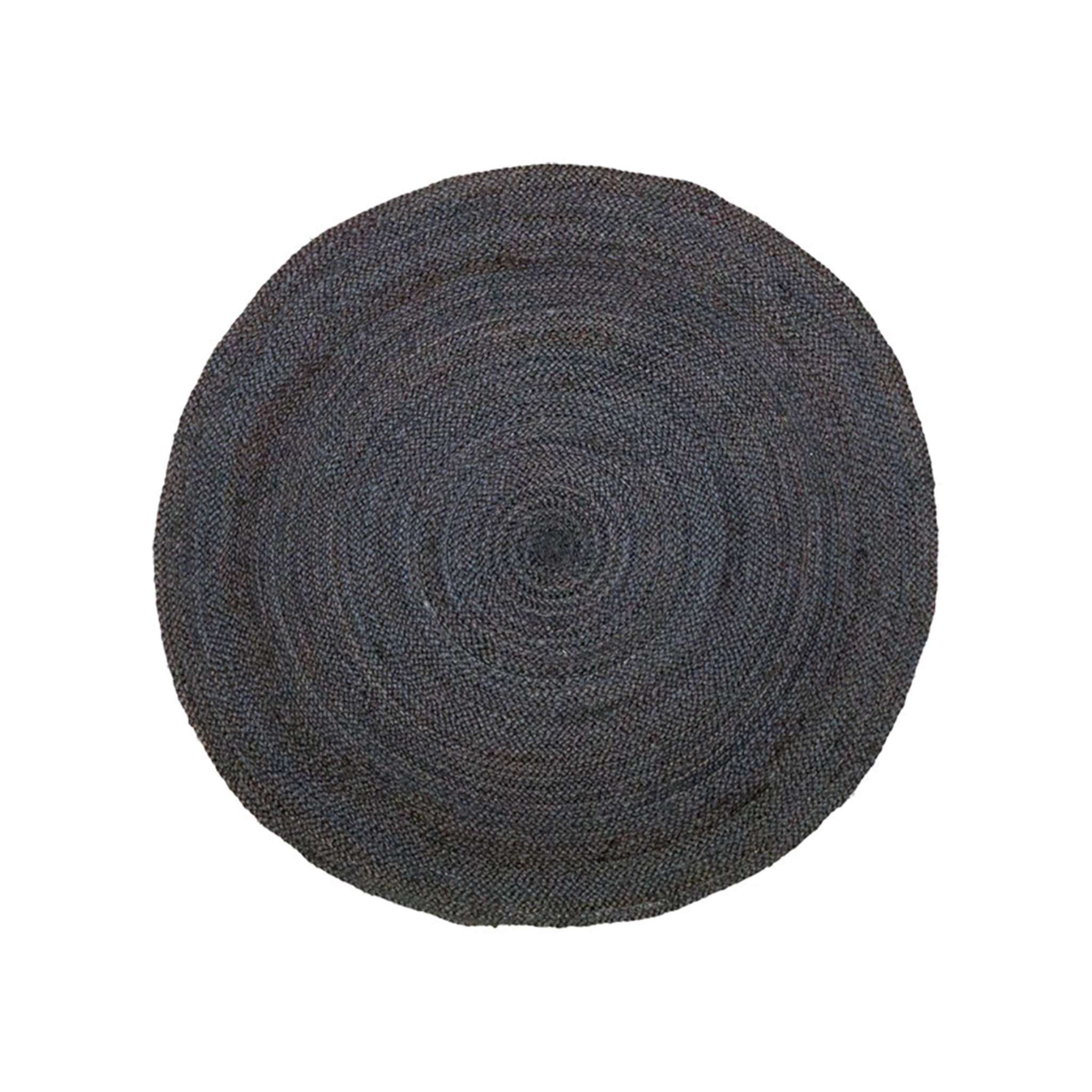 Finarte Natur jute rug - Dark gray