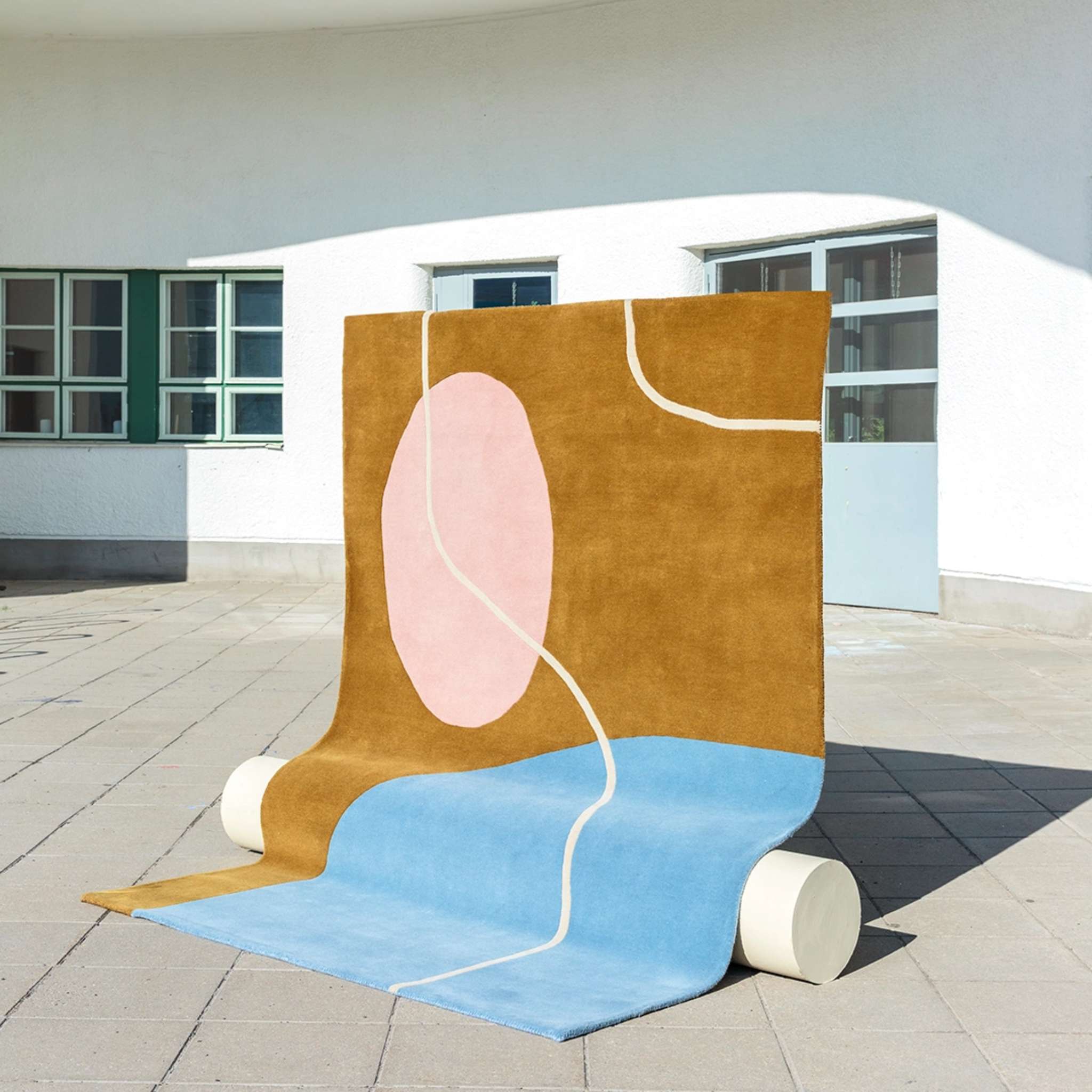 Finarte Ruukku Wool rug - Gold Blue