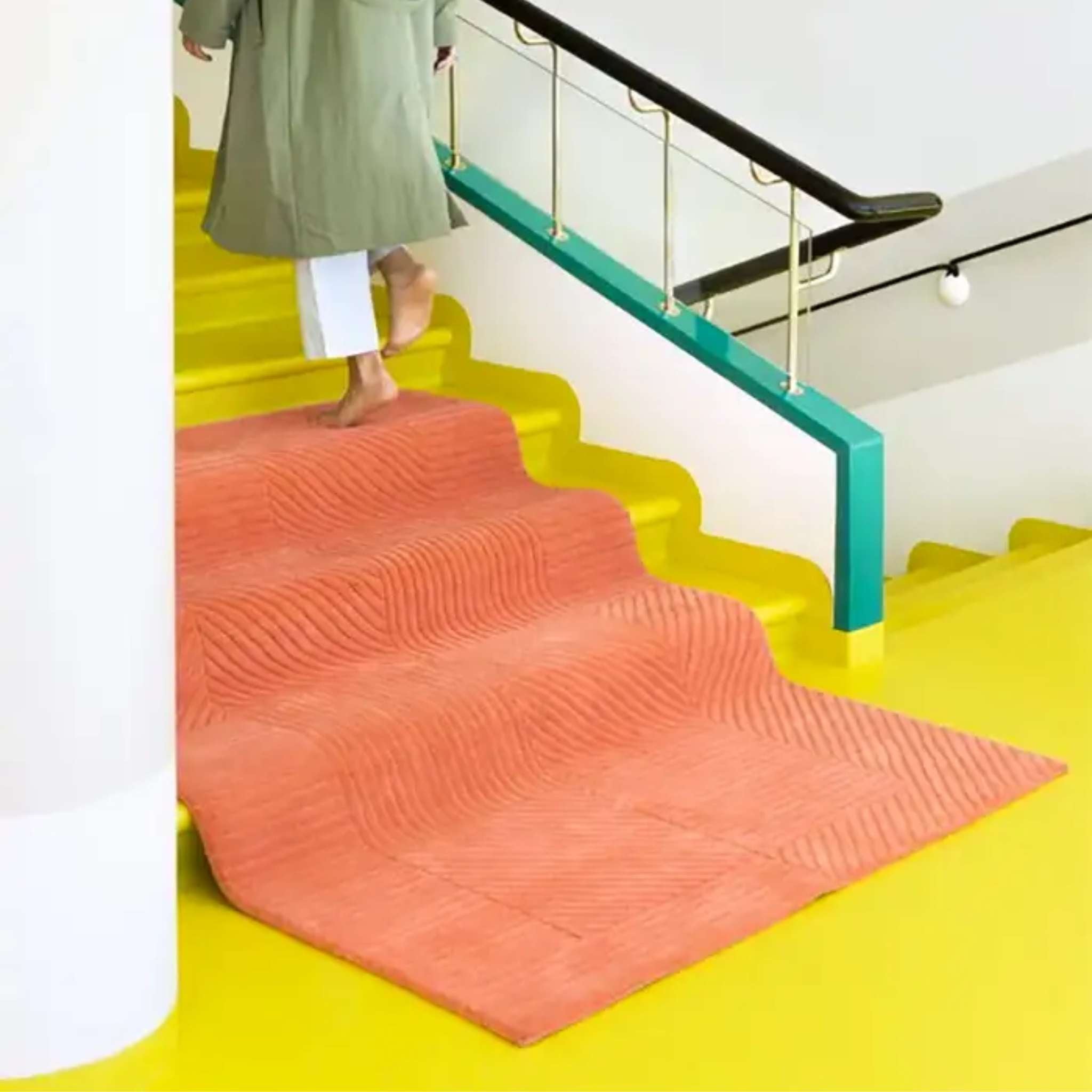 Finarte Ruusukvartsi Wool rug - Pink