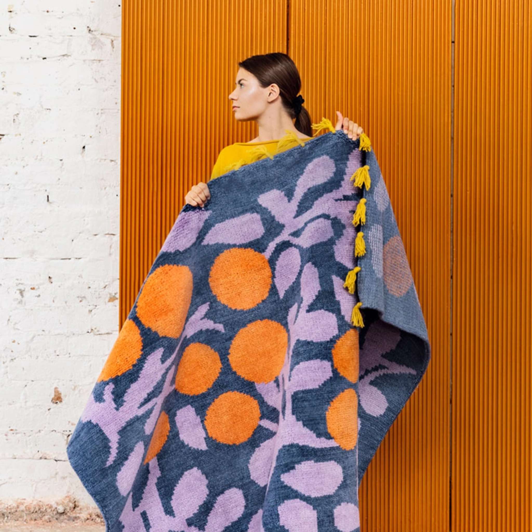 Finarte Terttu Wool rug - Blue