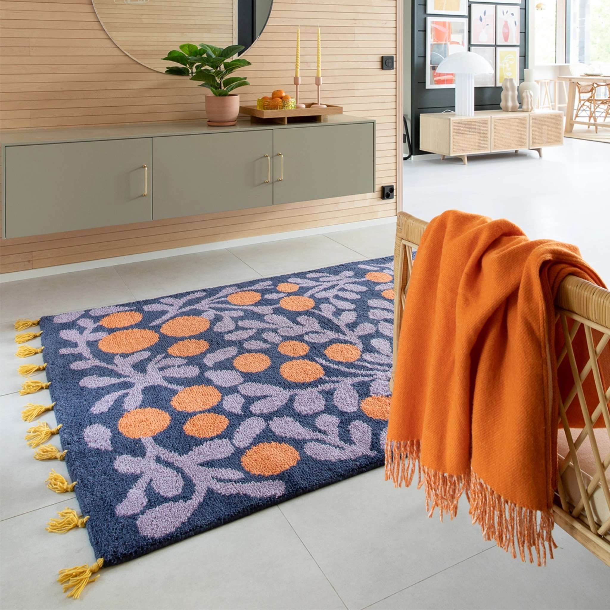 Finarte Terttu Wool rug - Blue