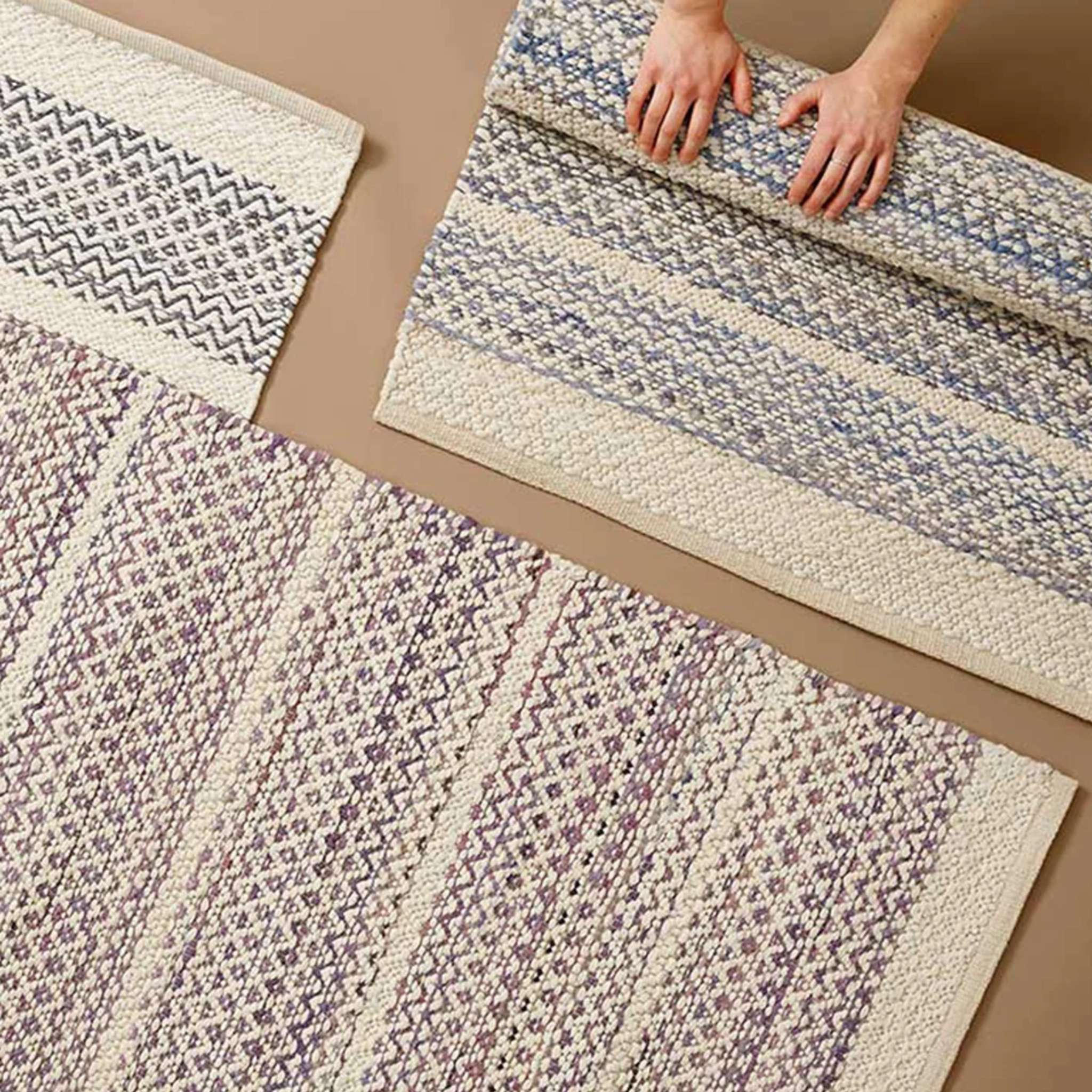 Finarte Usva puuvillamatto - Sininen