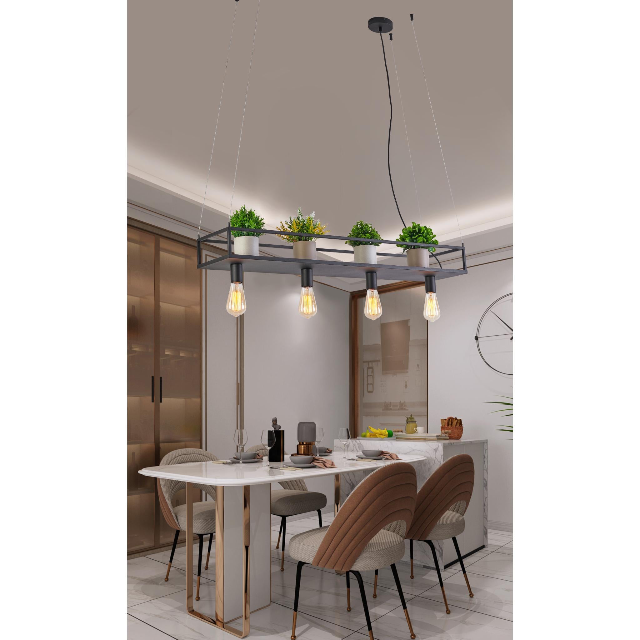 Fiore 340601-30 - 4-piece Ceiling Light - Sand Black