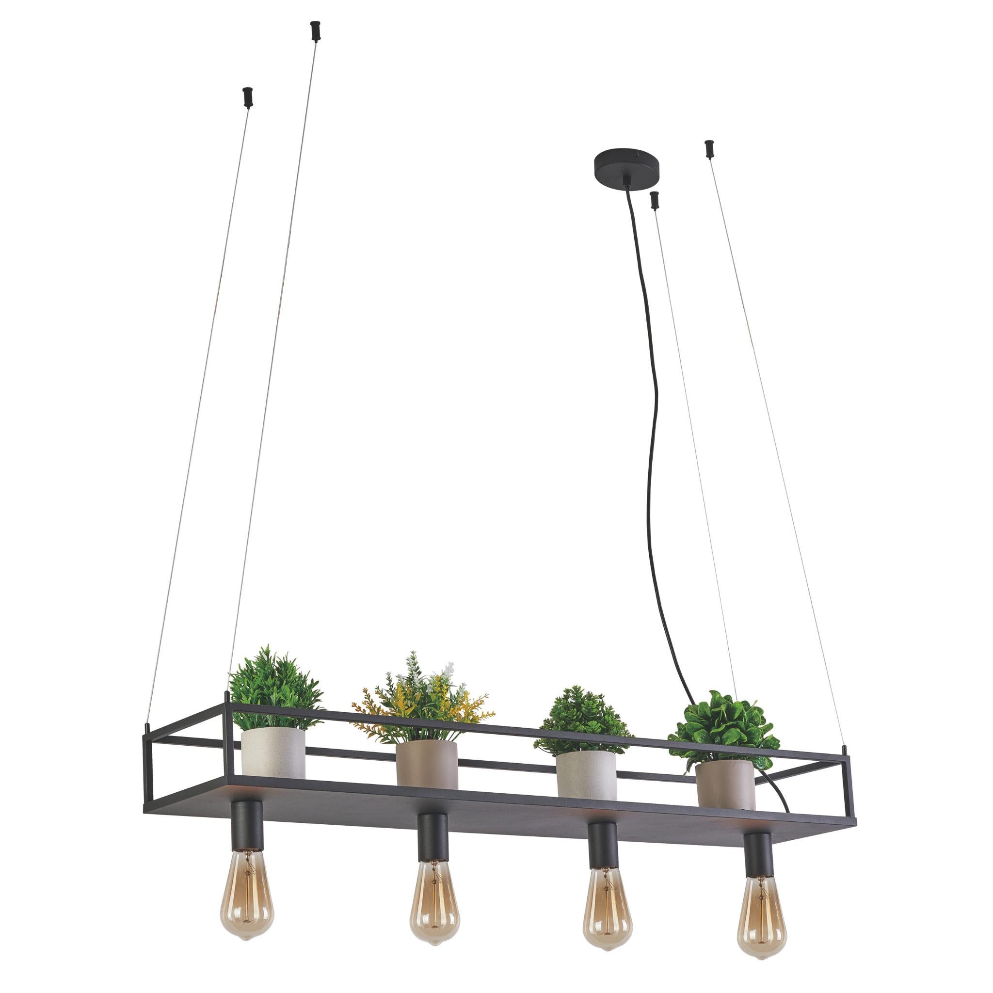 Fiore 340601-30 - 4-piece Ceiling Light - Sand Black