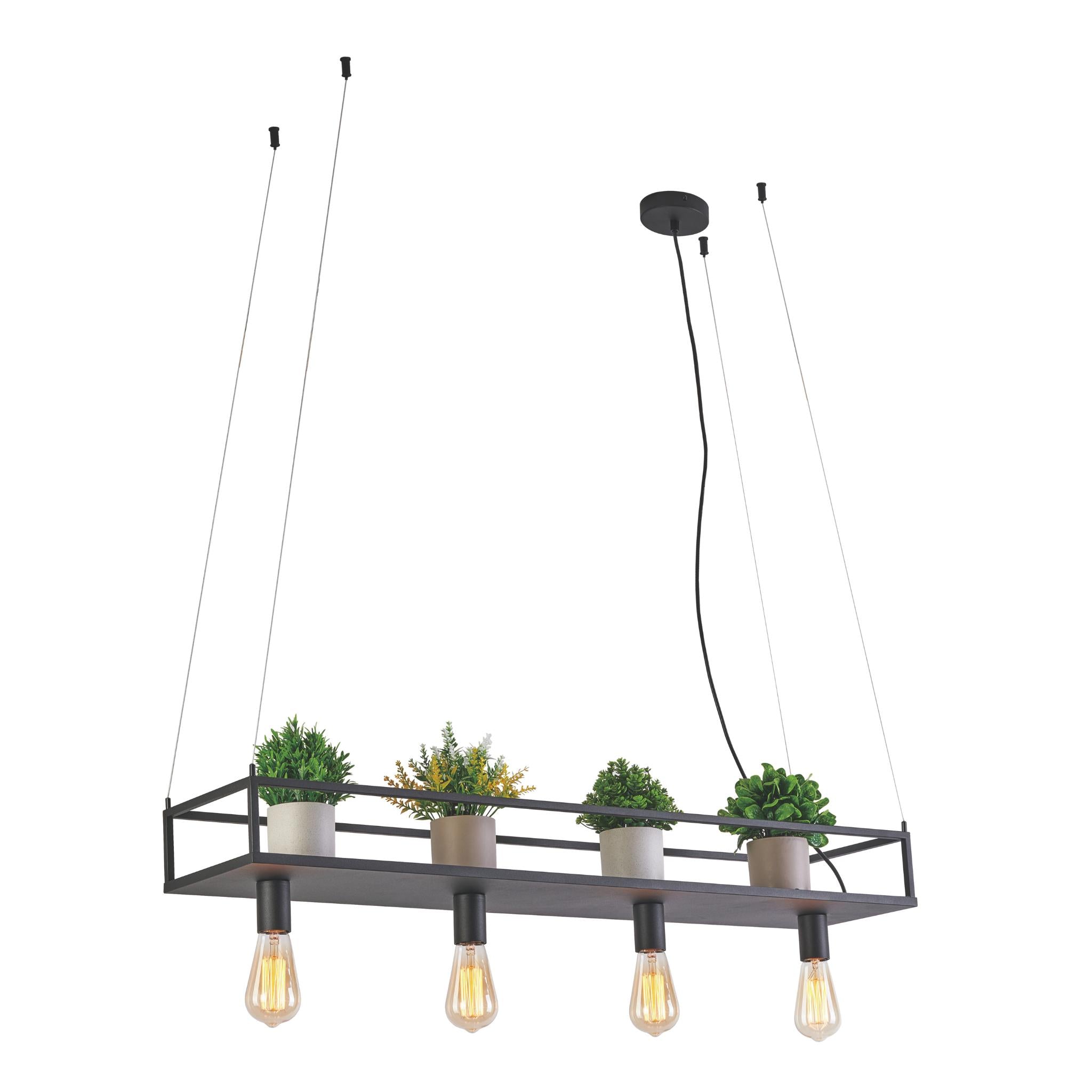 Fiore 340601-30 - 4-piece Ceiling Light - Sand Black