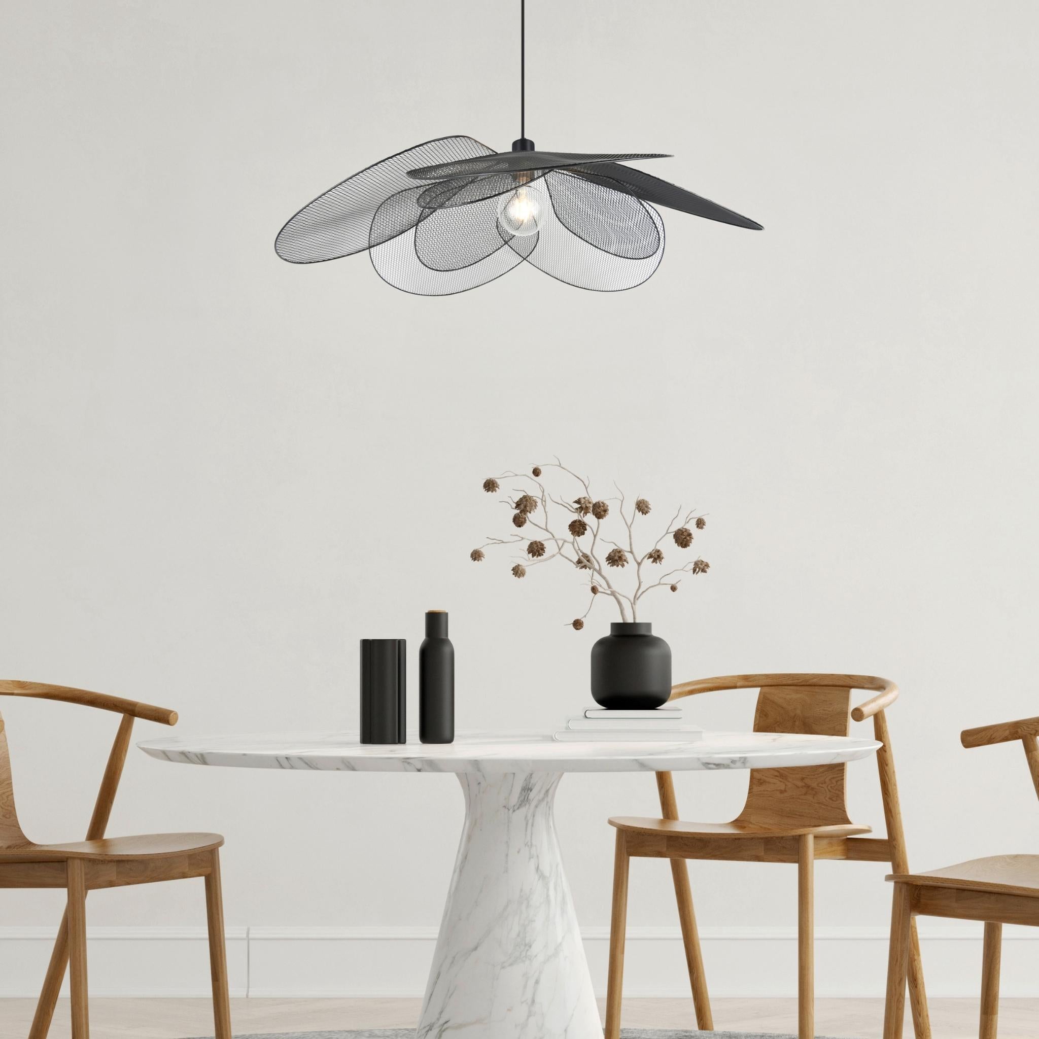 TRIO Fleure pendant lamp - matte black