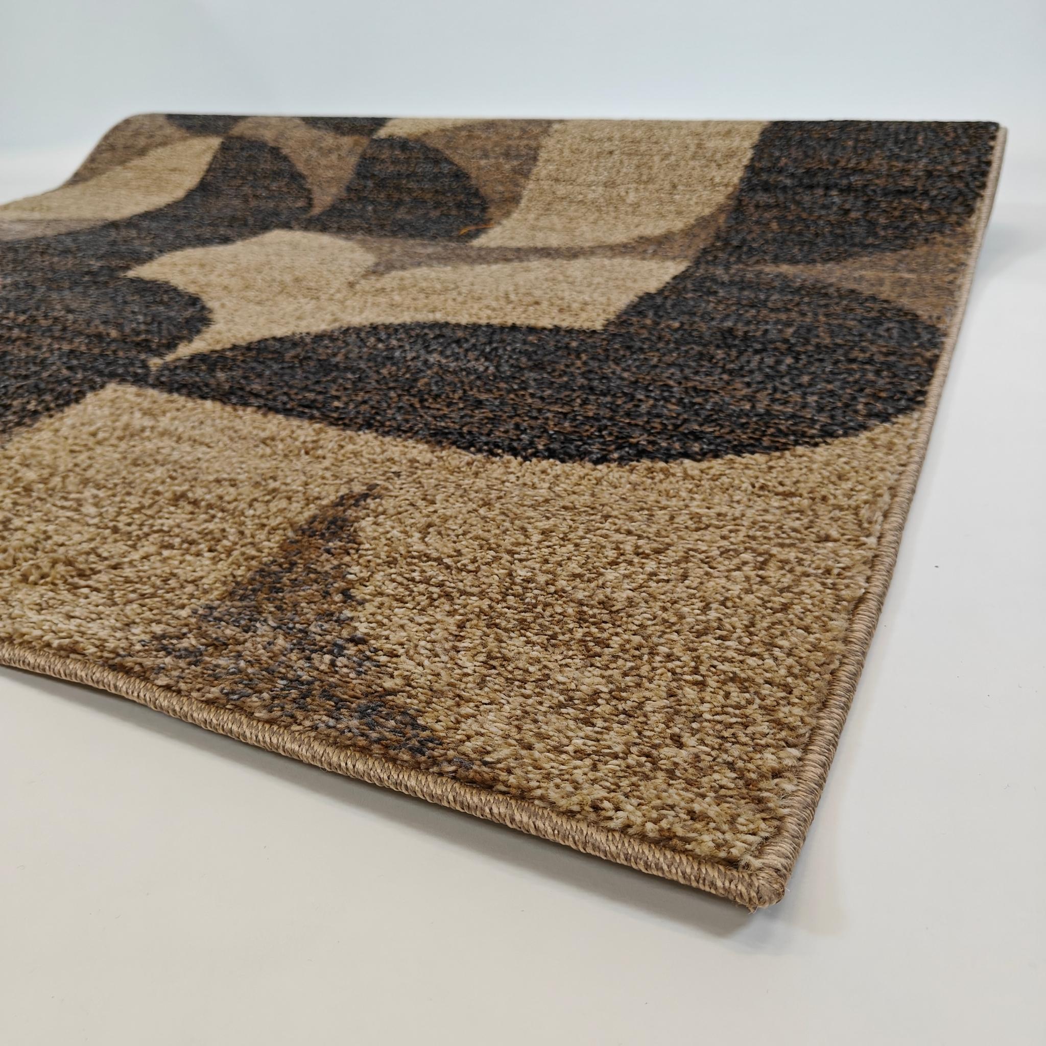 Geometris nukkamatto - beige