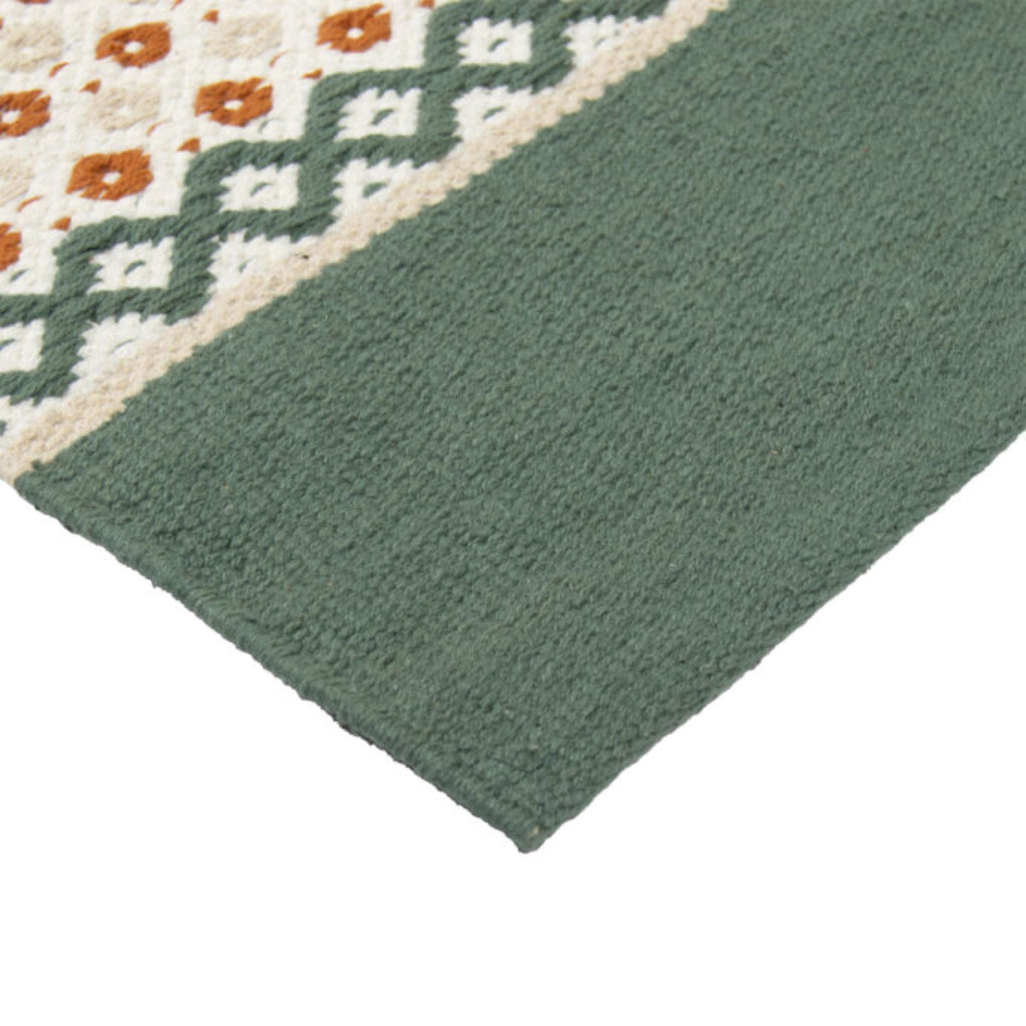 Helka puuvillamatto - vihreä