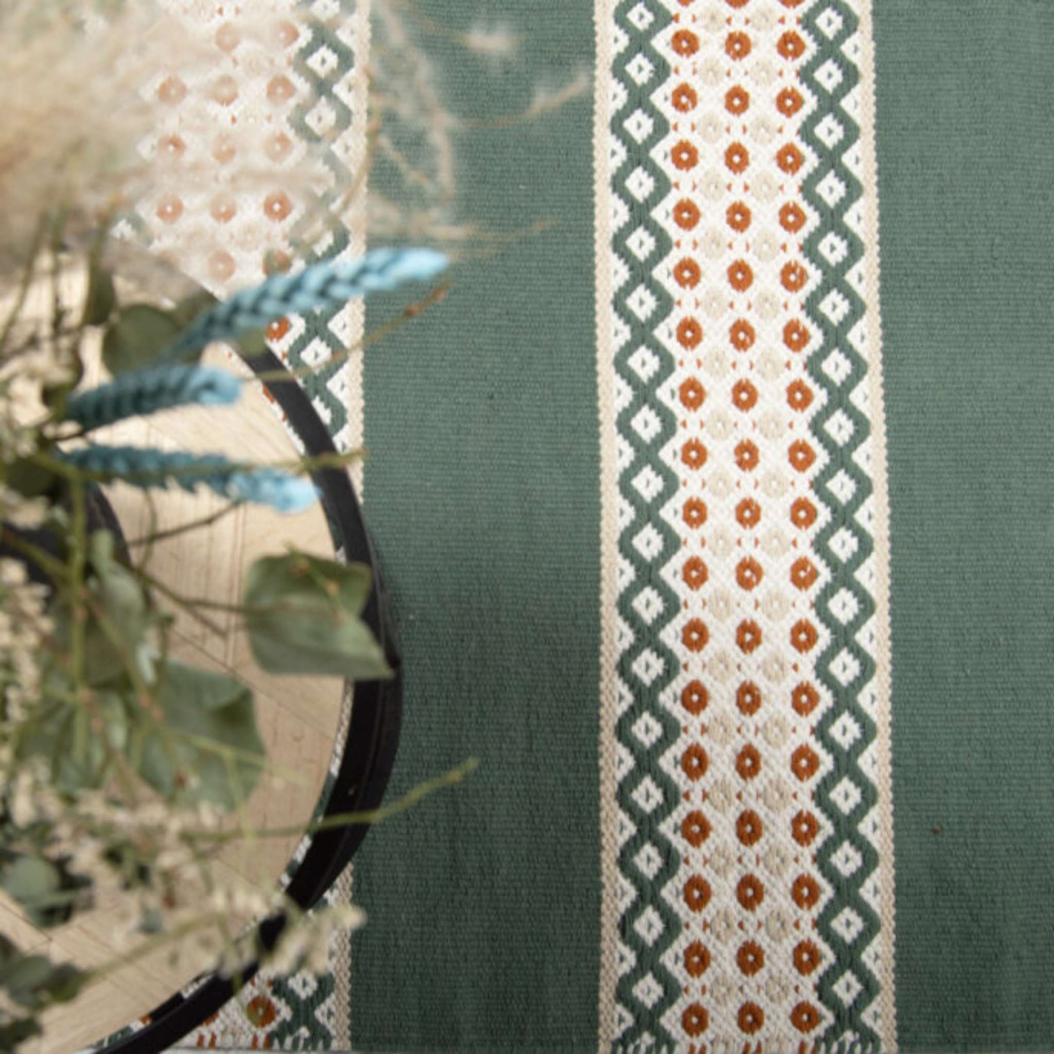 Helka puuvillamatto - vihreä