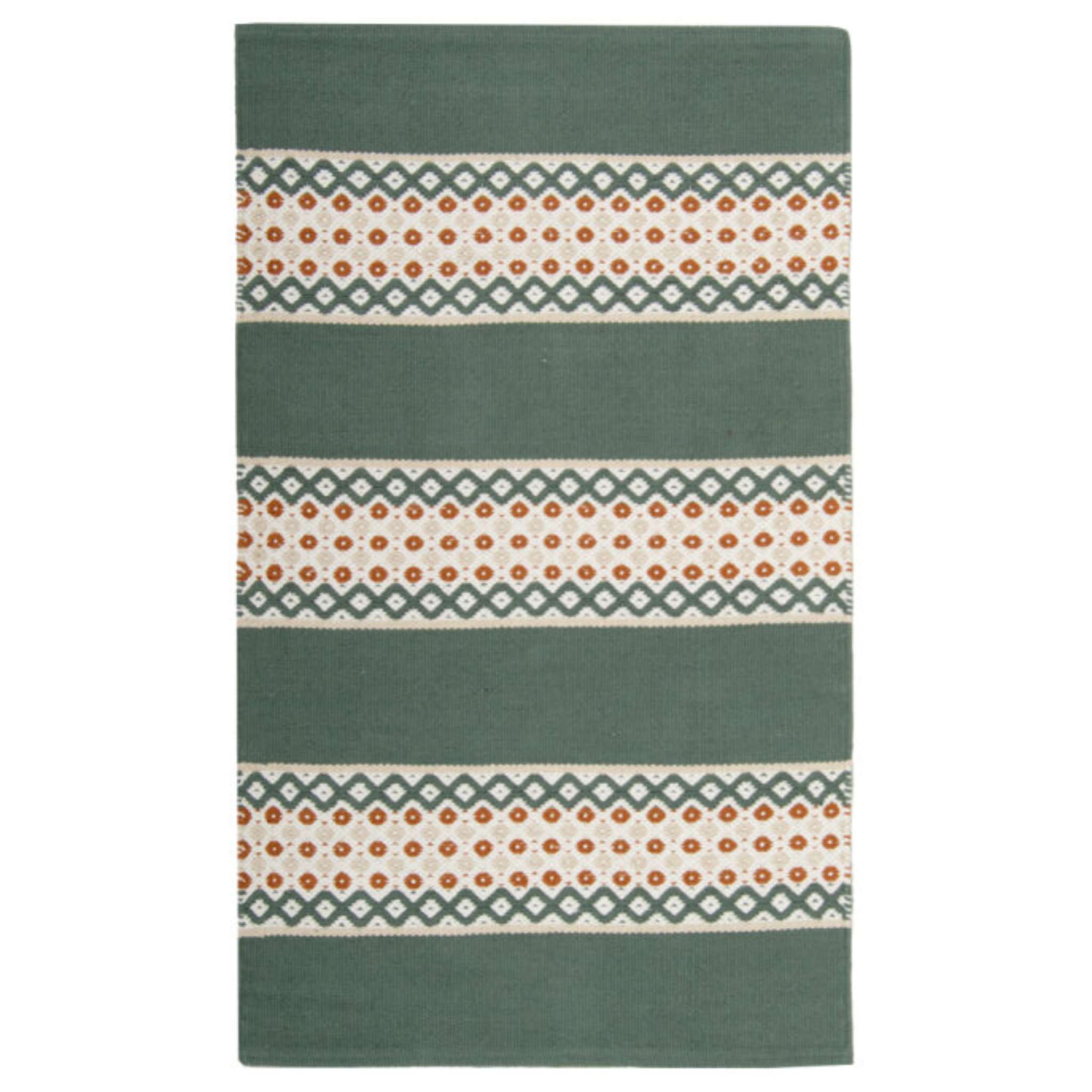 Helka puuvillamatto - vihreä