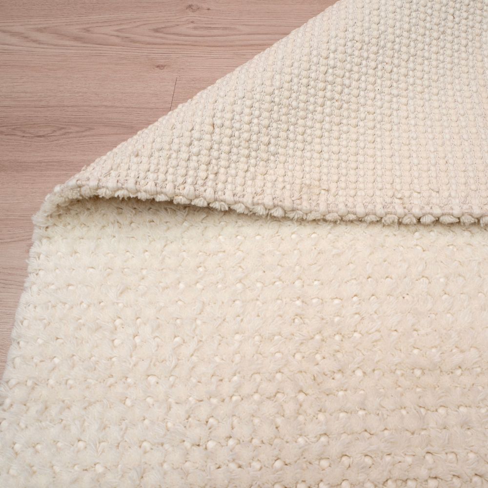 Huurre villamatto - luonnonvalkoinen.