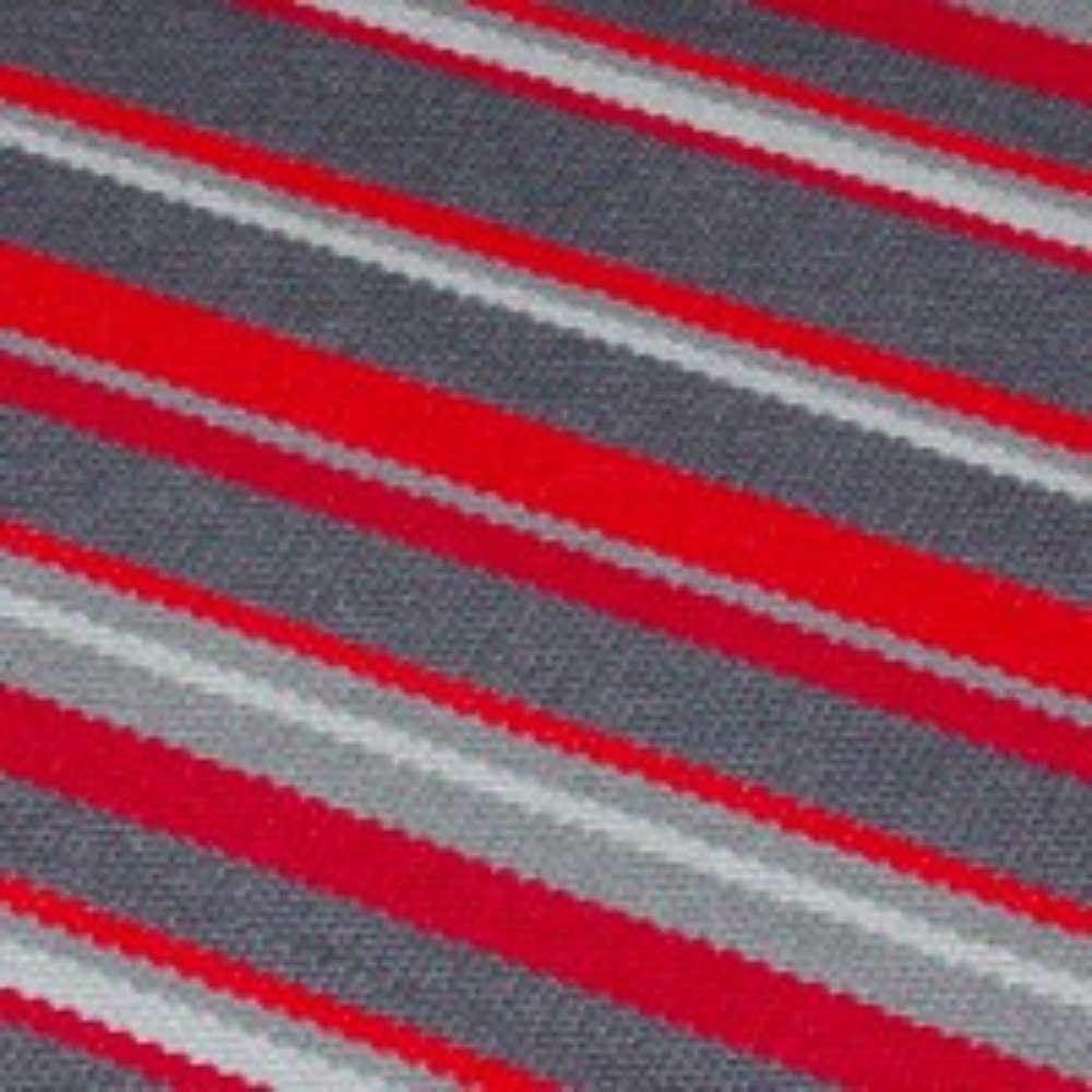 JANNE puuvillamatto - punainen/harmaa.