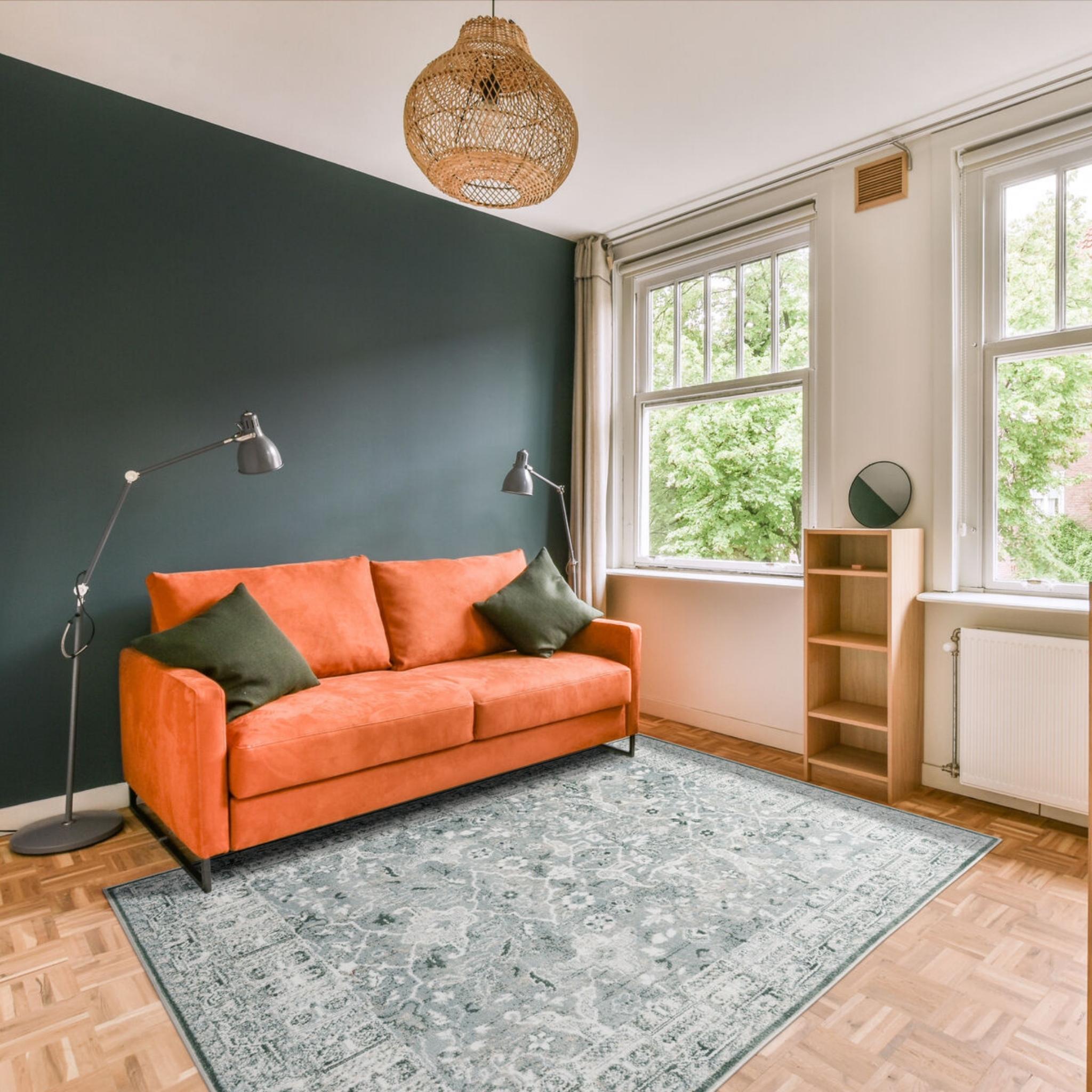 Jim lyhytnukkainen matto - minttu