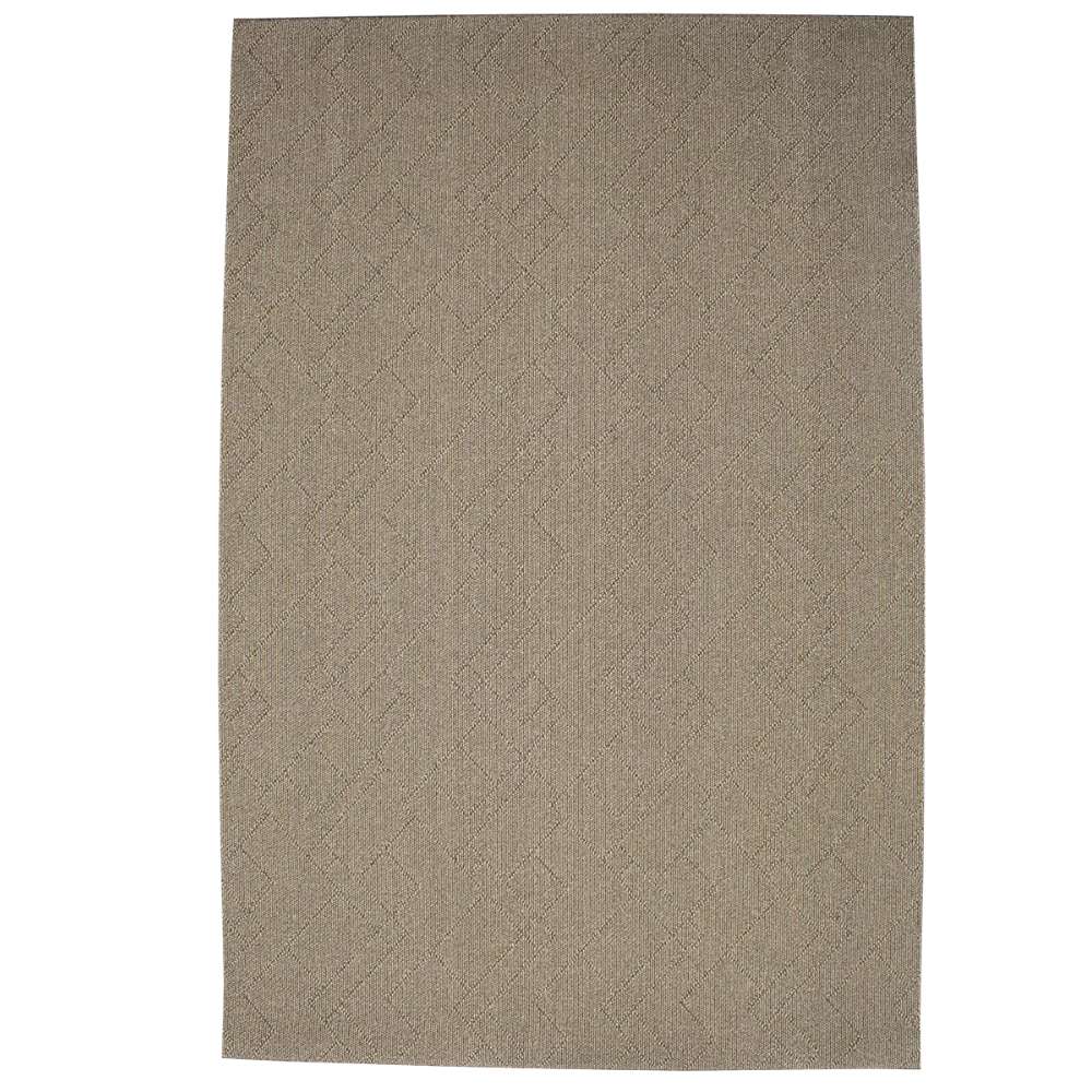 Kaarna sileäksi kudottu matto - ruskea.