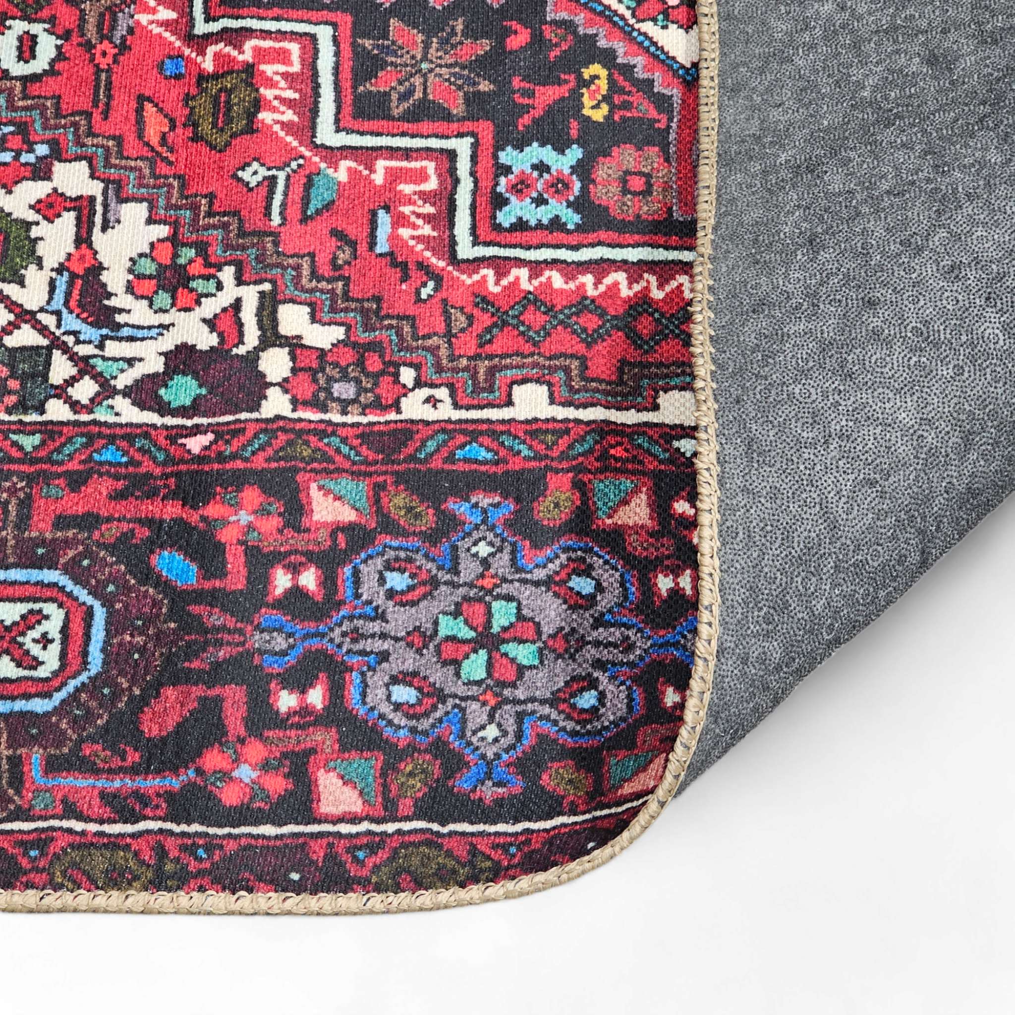 Kairo sileäksi kudottu matto - Punainen