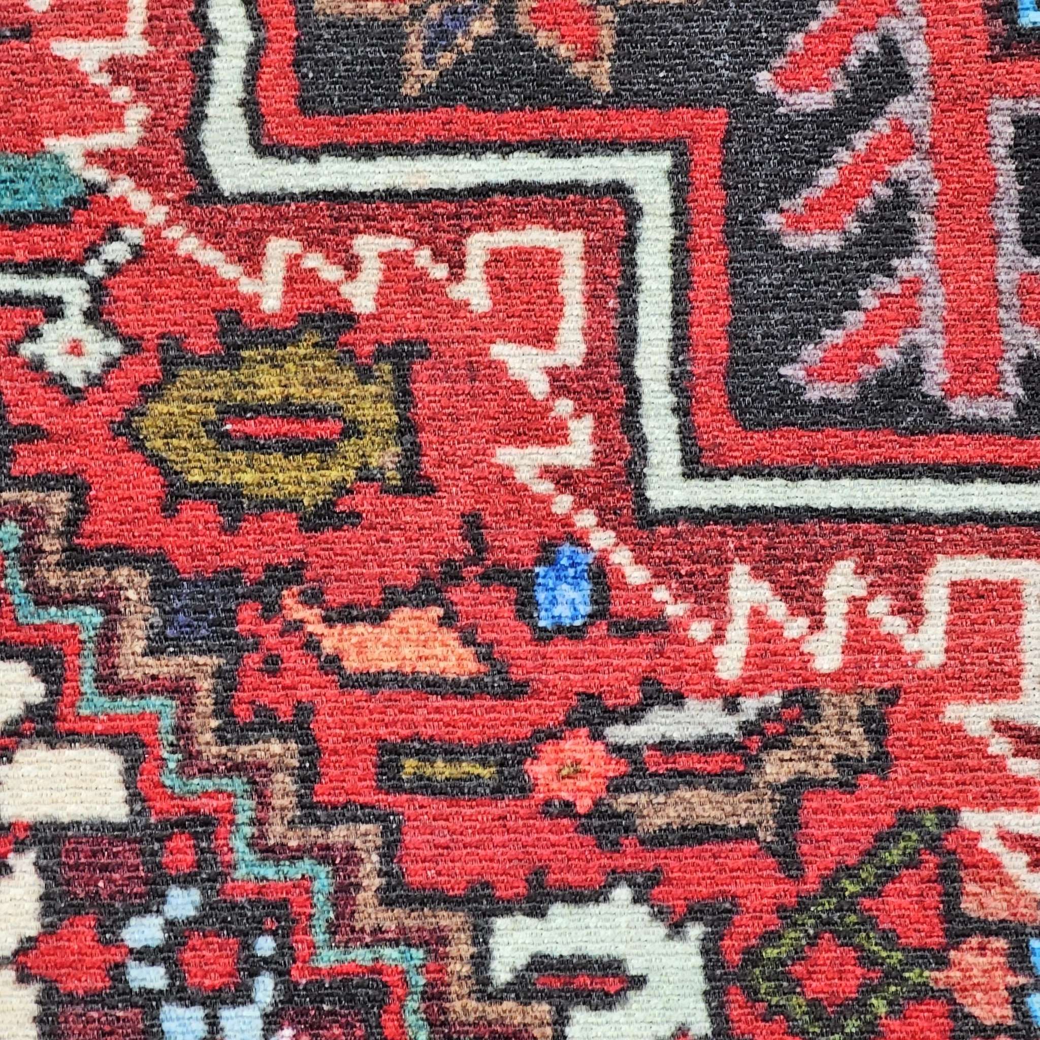 Kairo sileäksi kudottu matto - Punainen