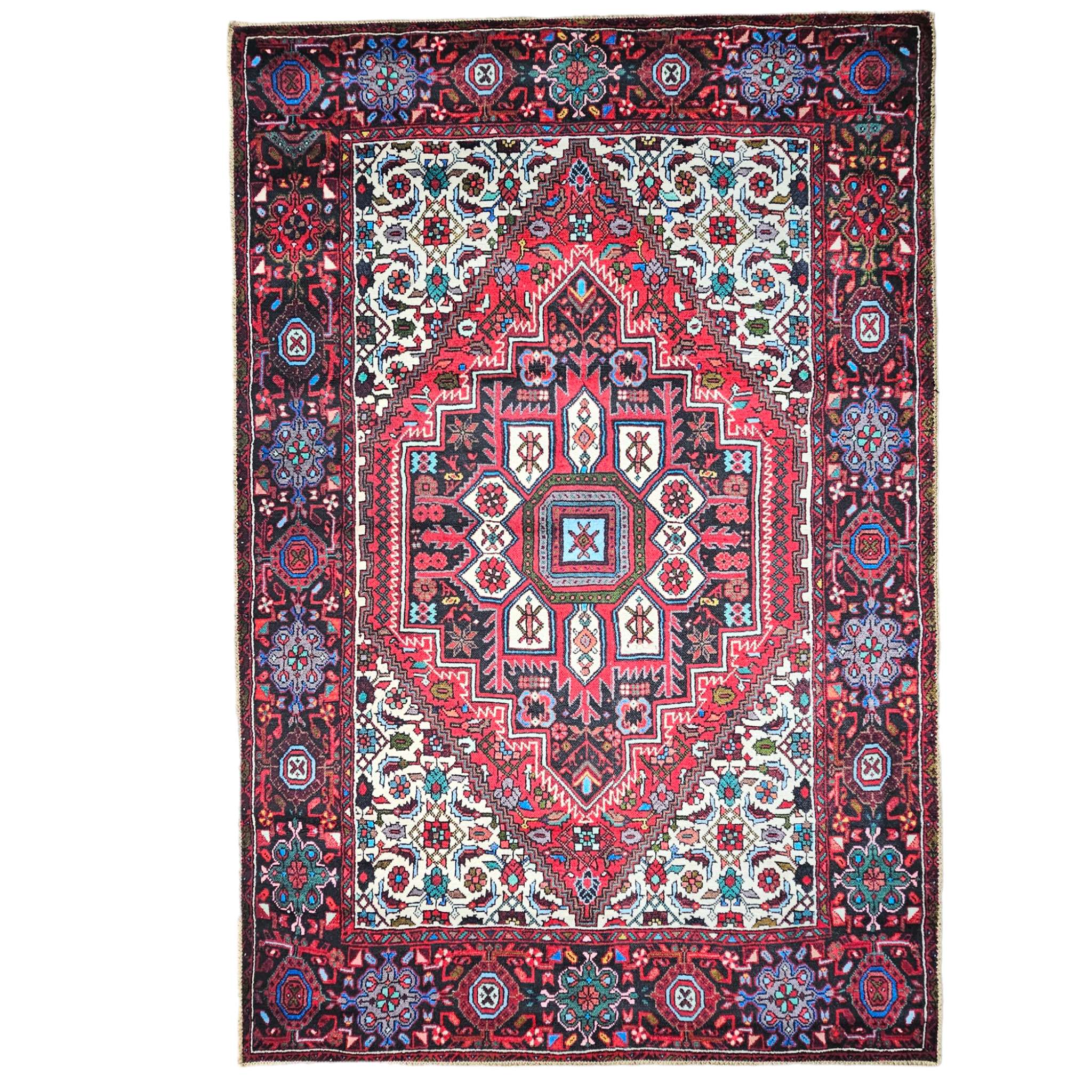 Kairo sileäksi kudottu matto - Punainen