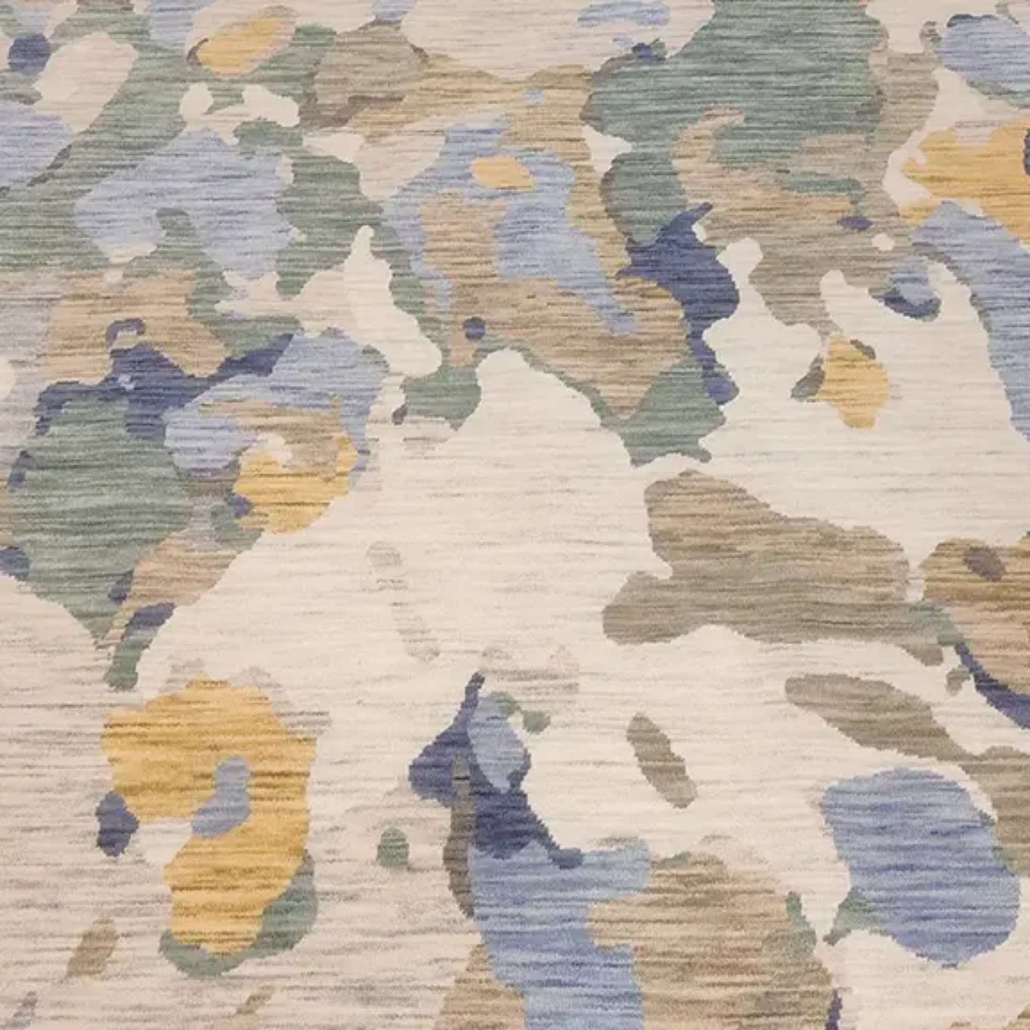 Karo villamatto - vihreä-sininen