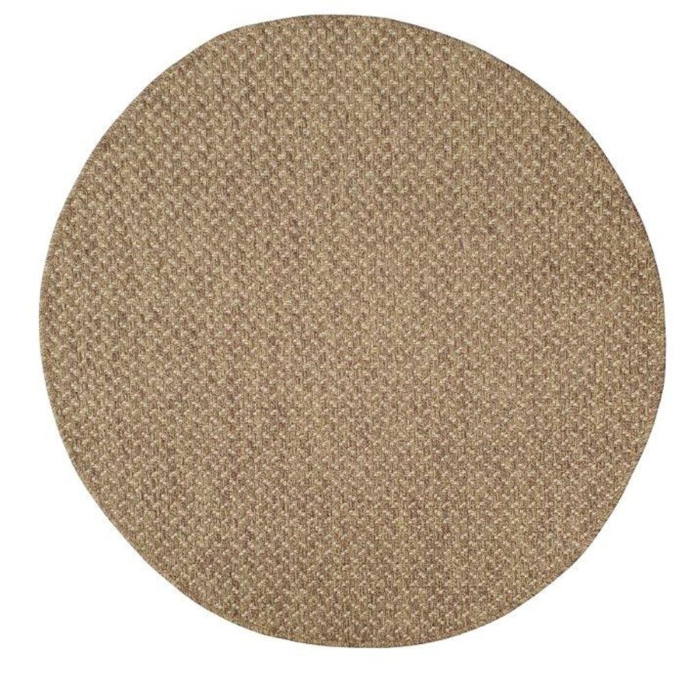 Kiara sileäksi kudottu matto - ruskea.