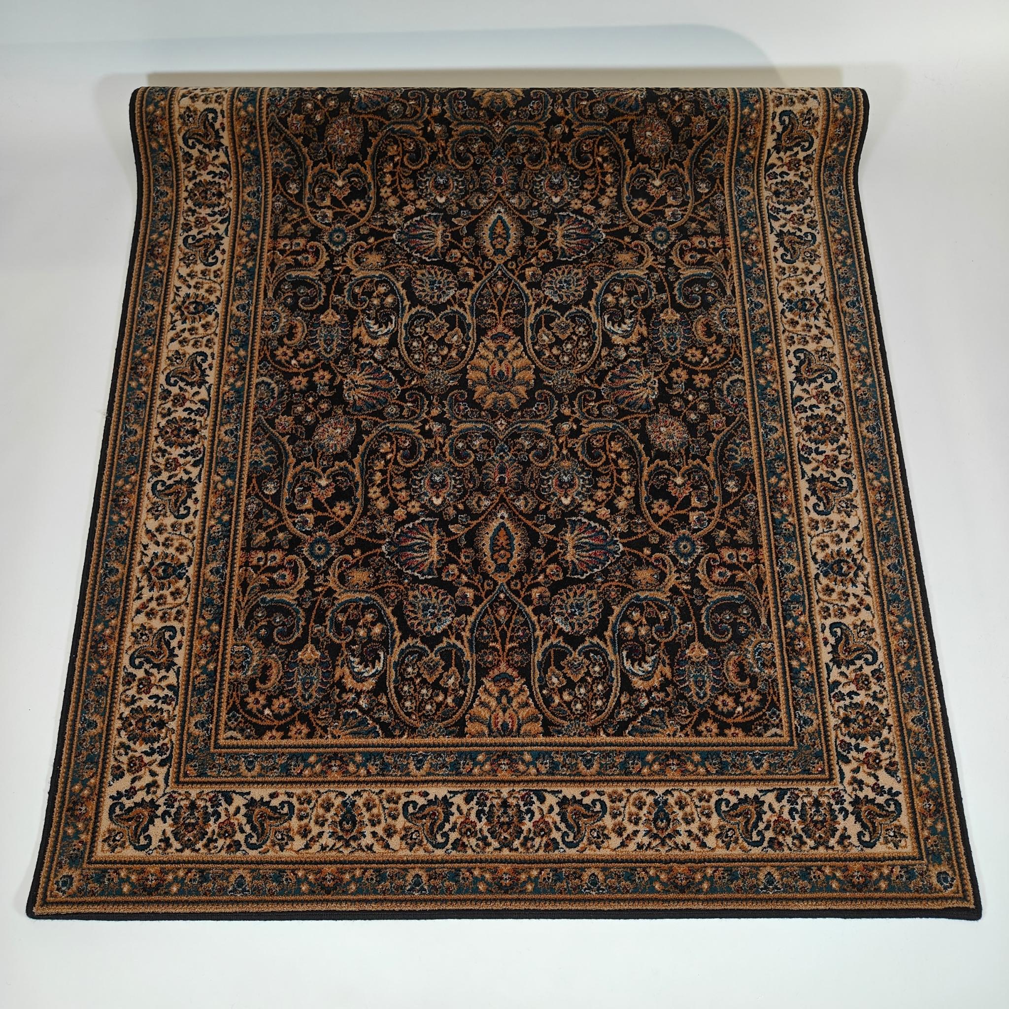 Klimene Oriental Wool rug - dark blue