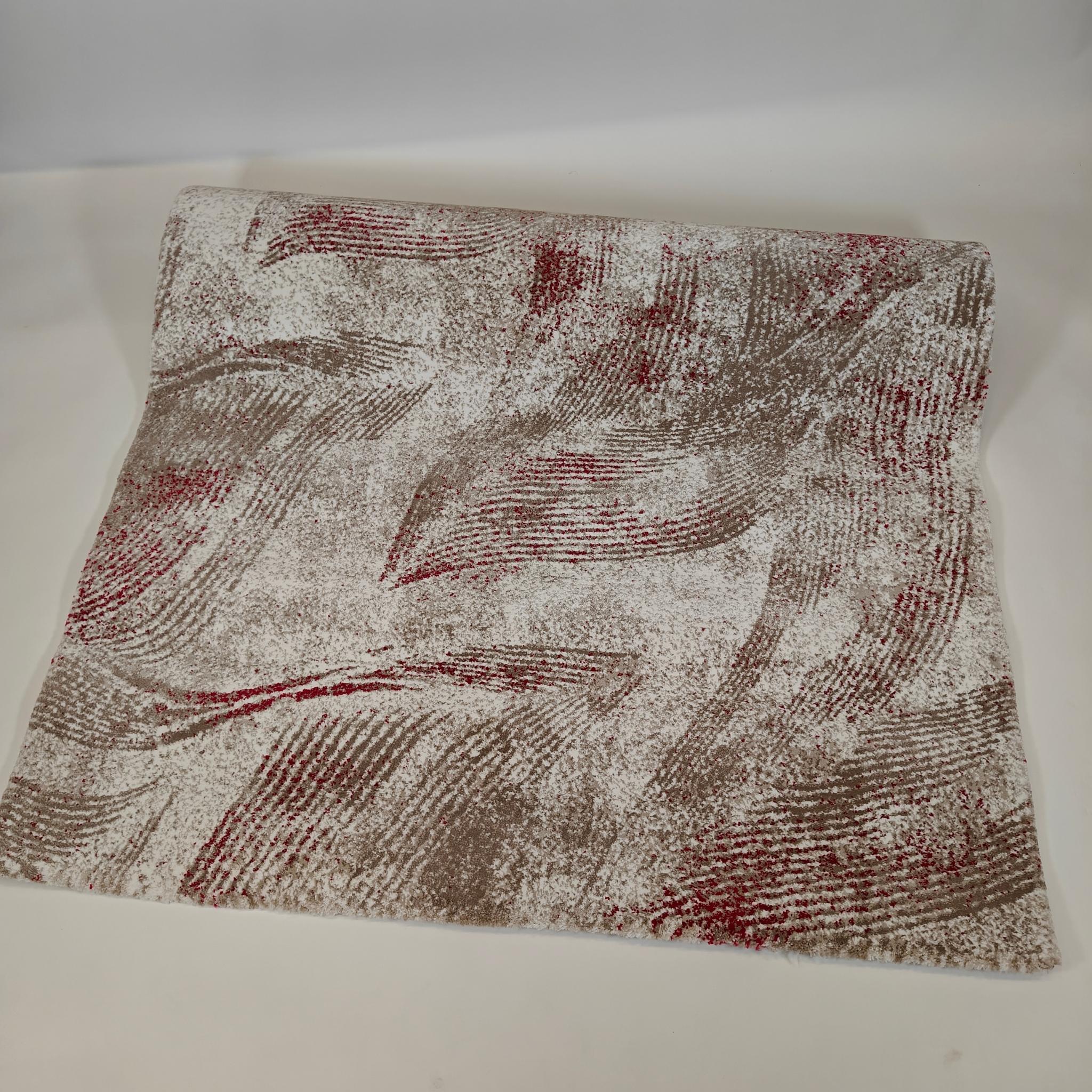 Konko low pile Rug - beige/red