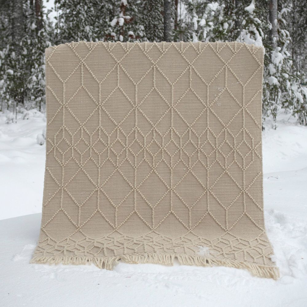 kuura villamatto valkoinen