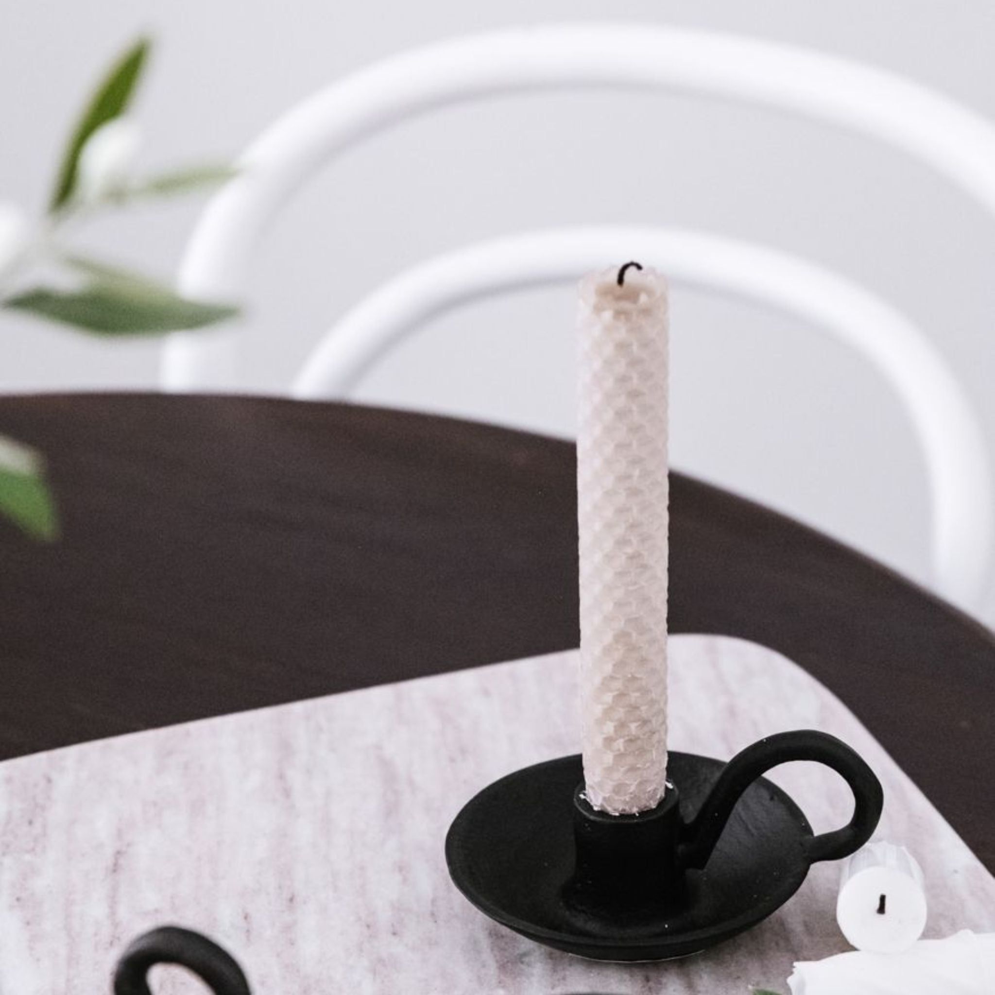 Kynttilänjalka musta THEO.