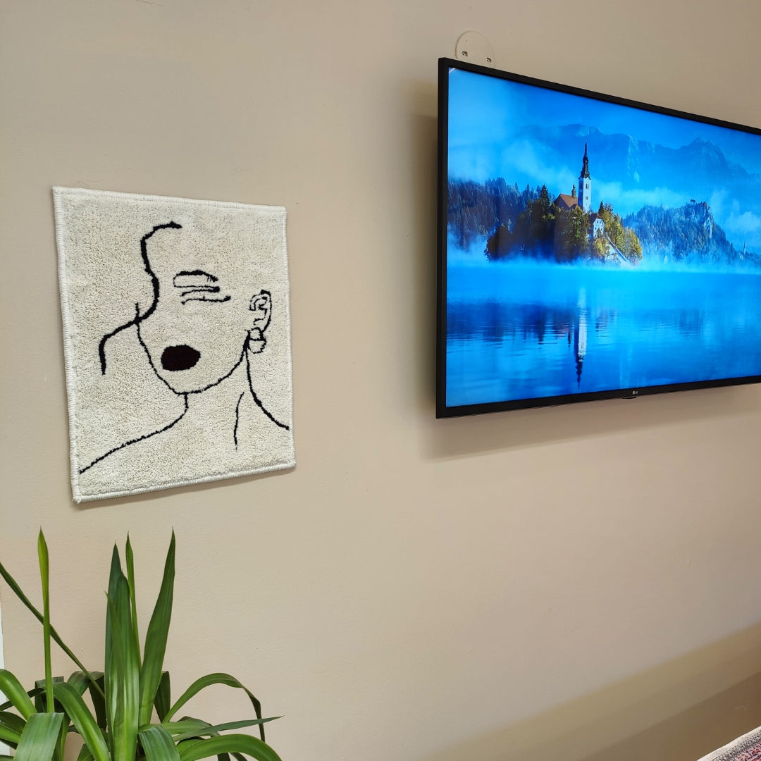 Lady seinäryijy 40x50cm.