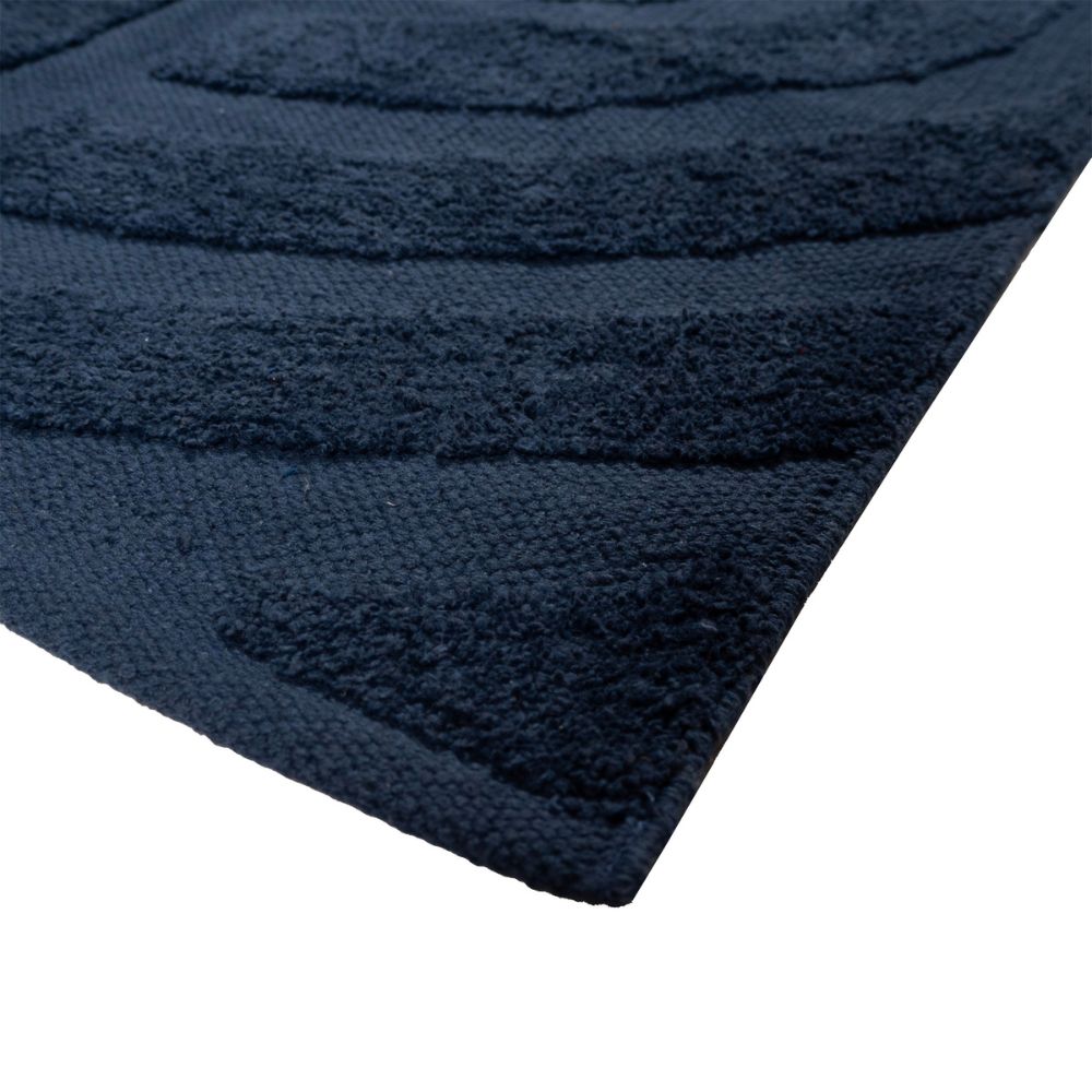 Laine kylpyhuonematto - 77 tummansininen.