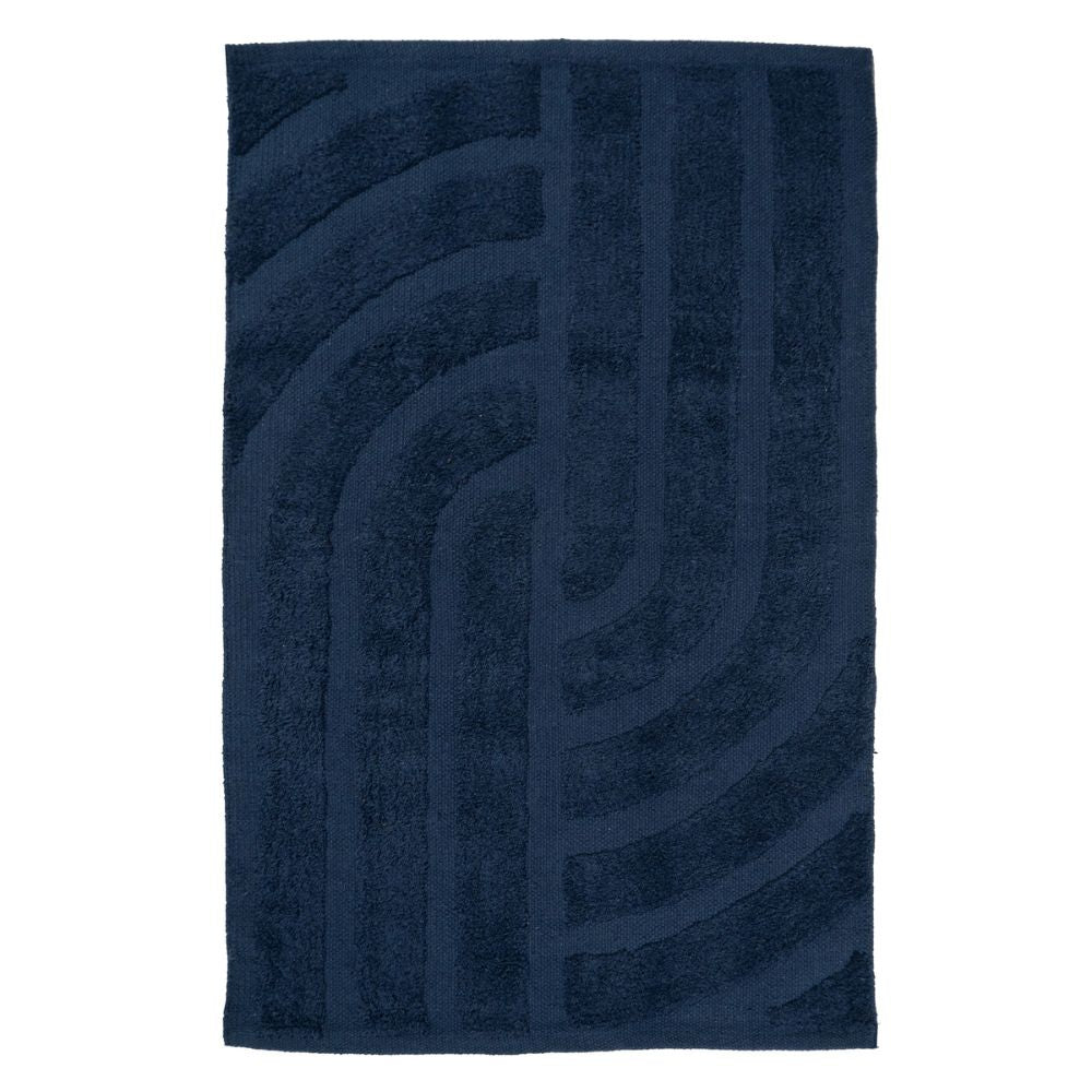 Laine kylpyhuonematto - 77 tummansininen.