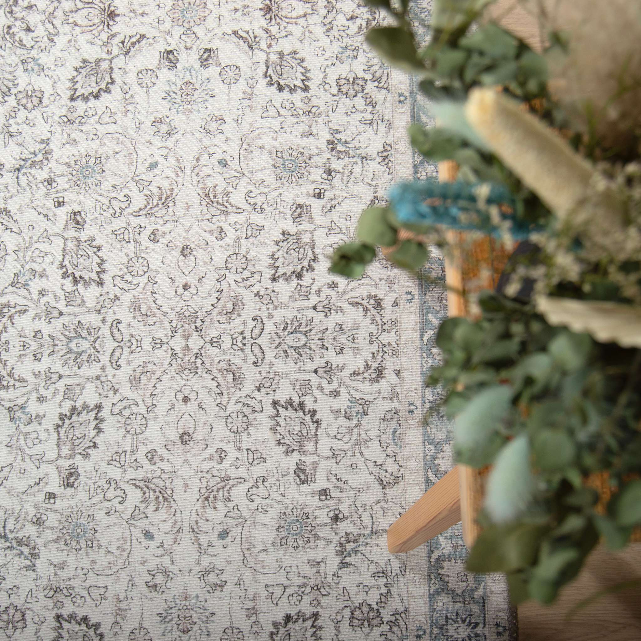 Layla itämainen matto Rulla - siniharmaa