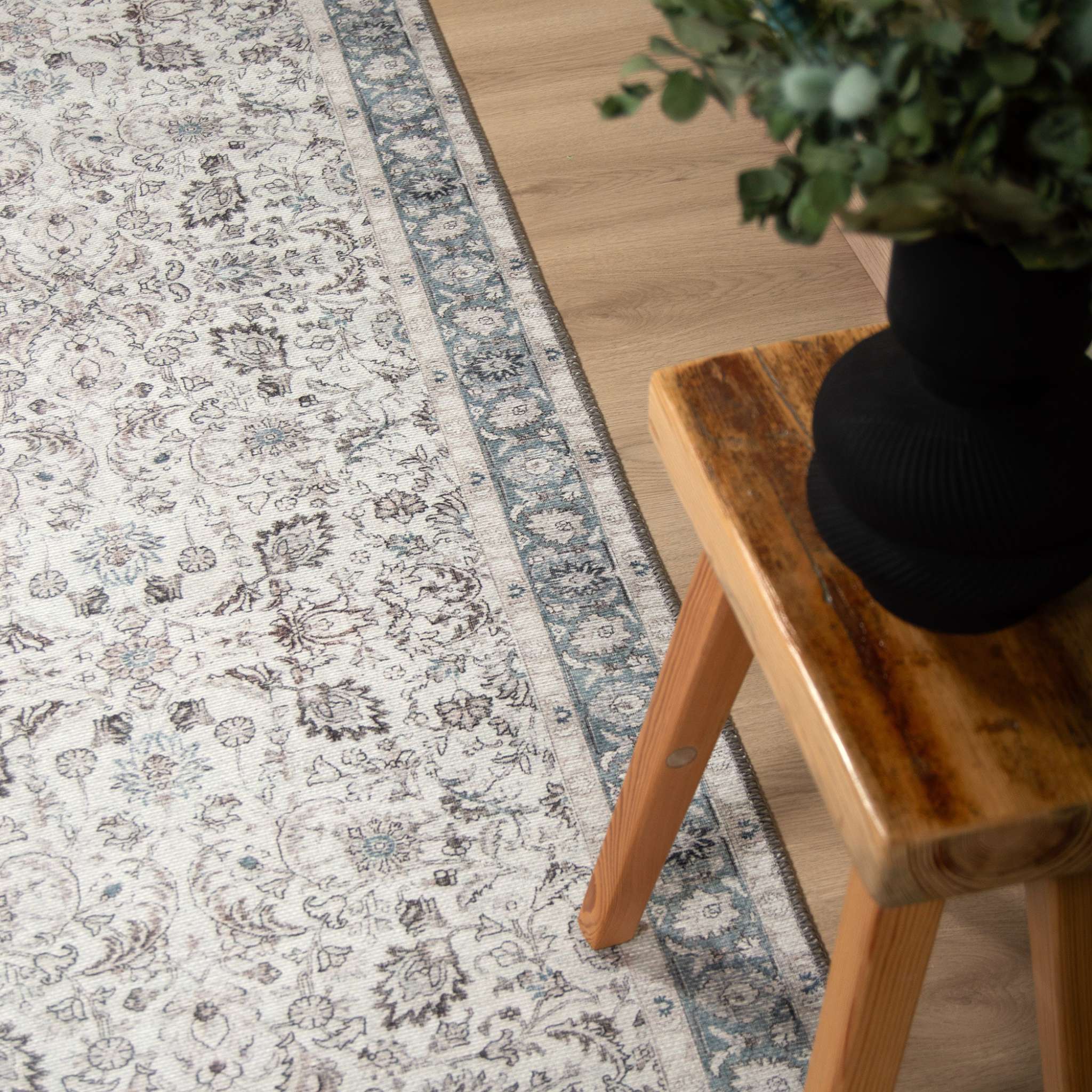 Layla itämainen matto Rulla - siniharmaa