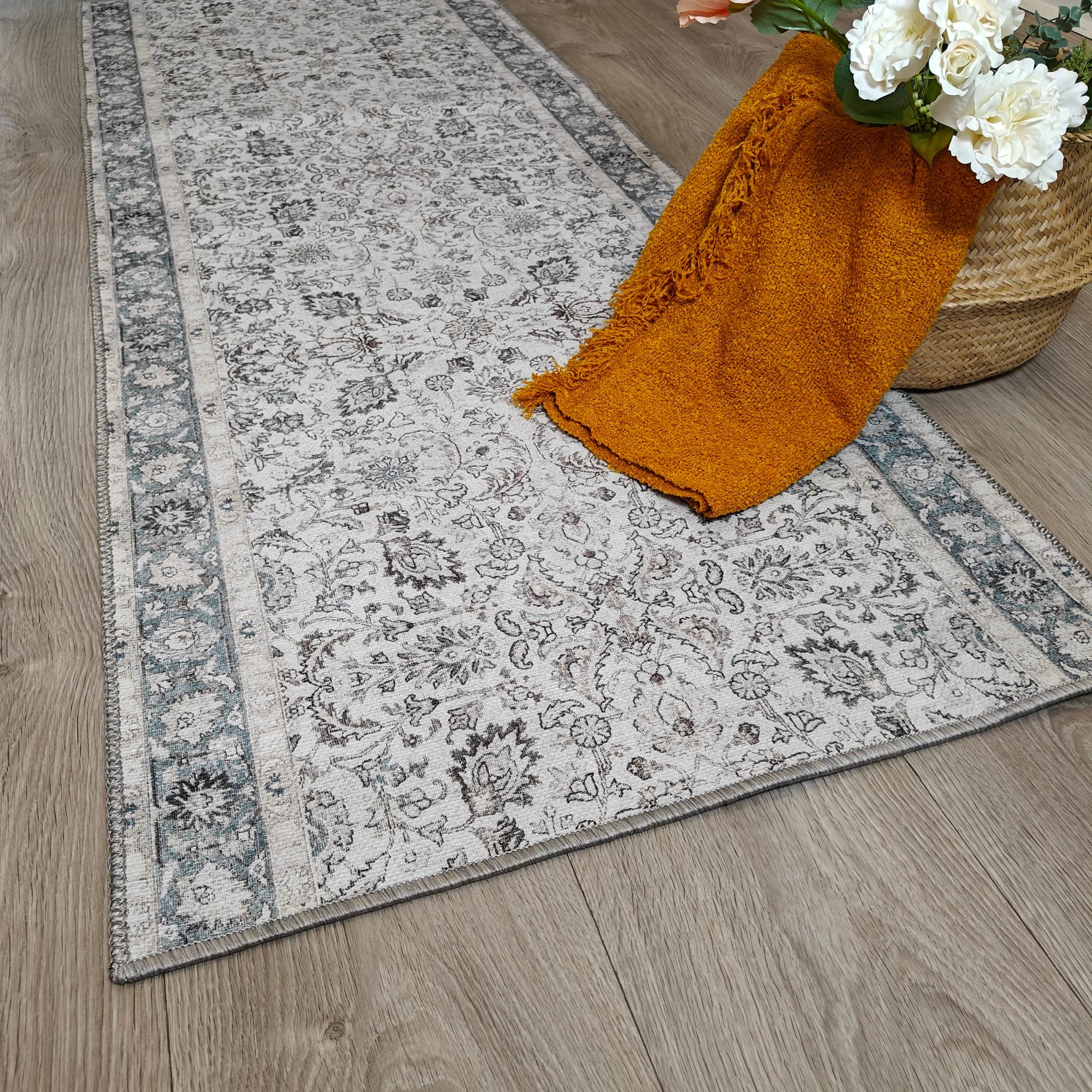 Layla itämainen matto Rulla - siniharmaa