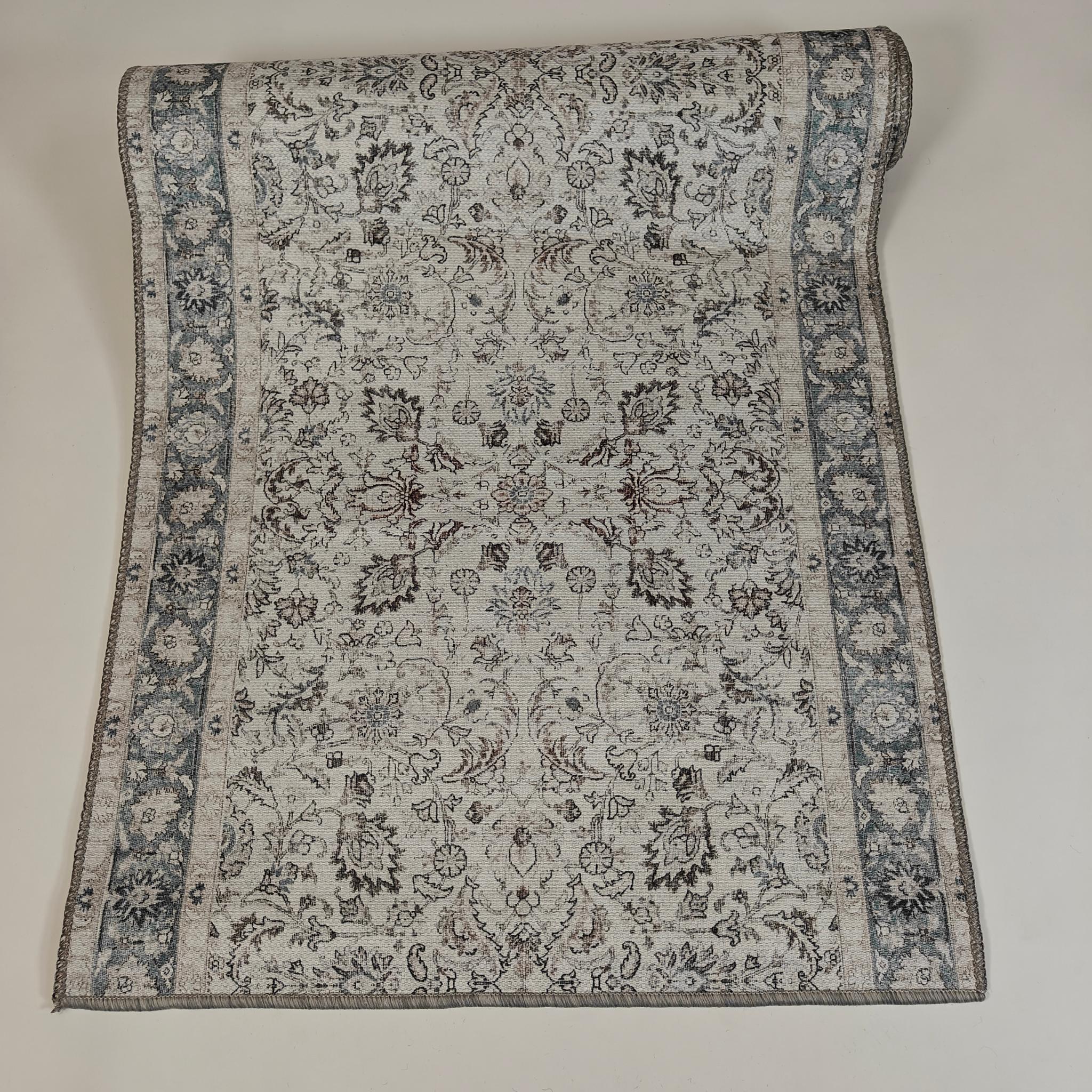 Layla itämainen matto Rulla - siniharmaa